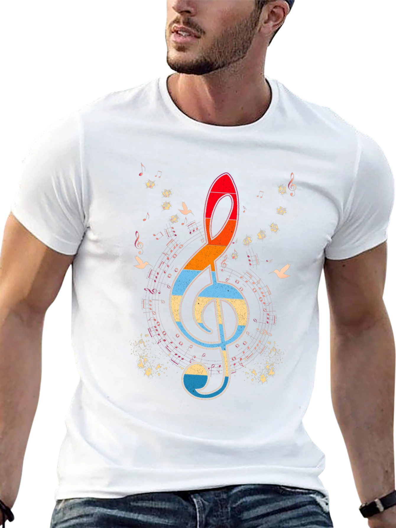 Retro Music Note T-Shirt