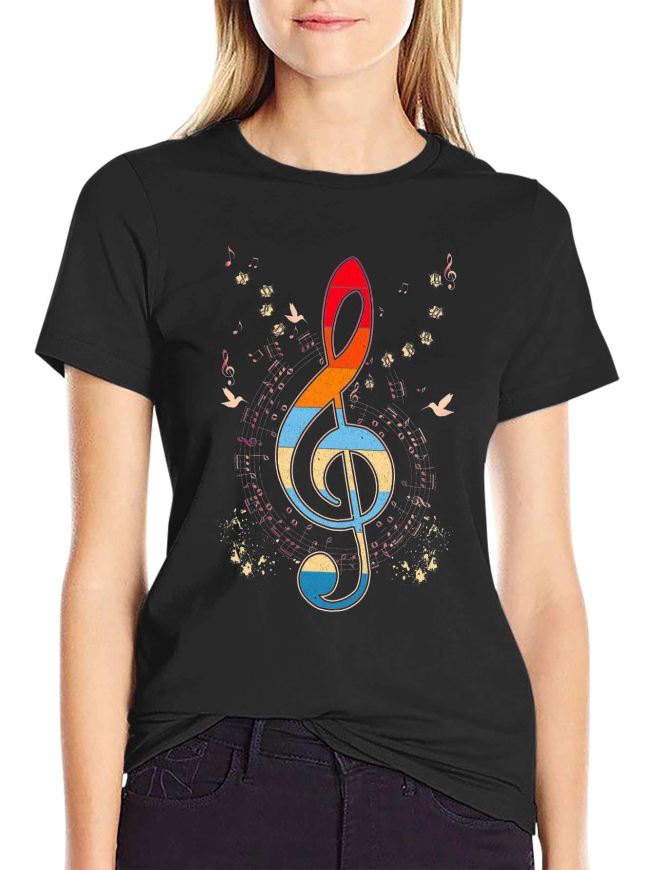 Retro Music Note T-Shirt