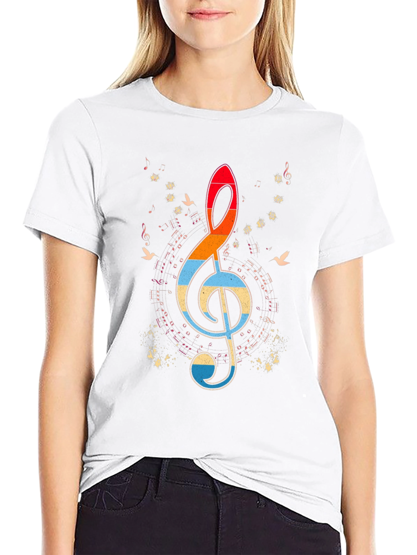 Retro Music Note T-Shirt