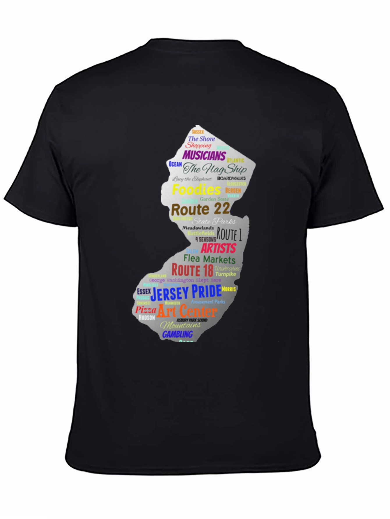 New Jersey Pride T-Shirt State Map
