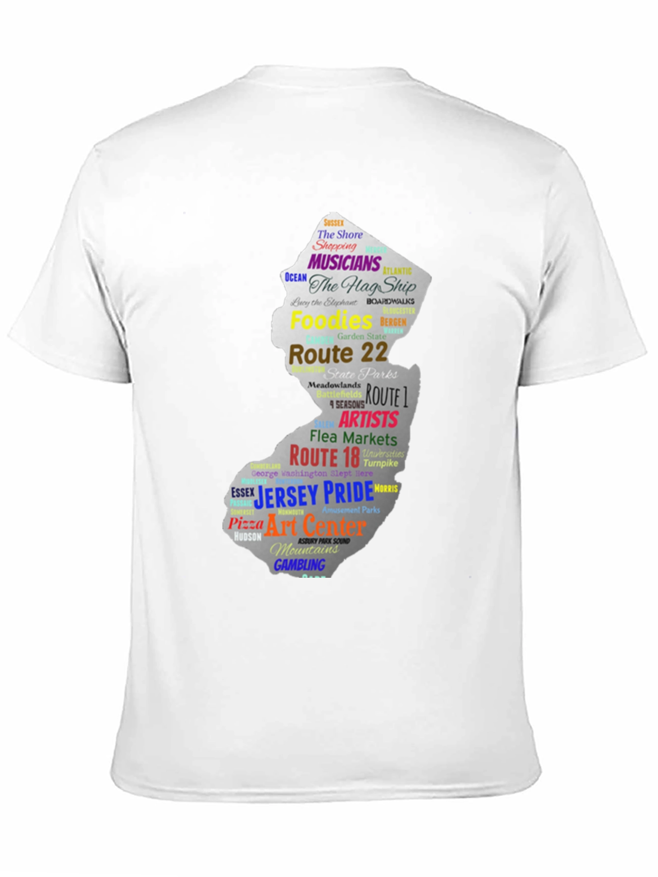 New Jersey Pride T-Shirt State Map