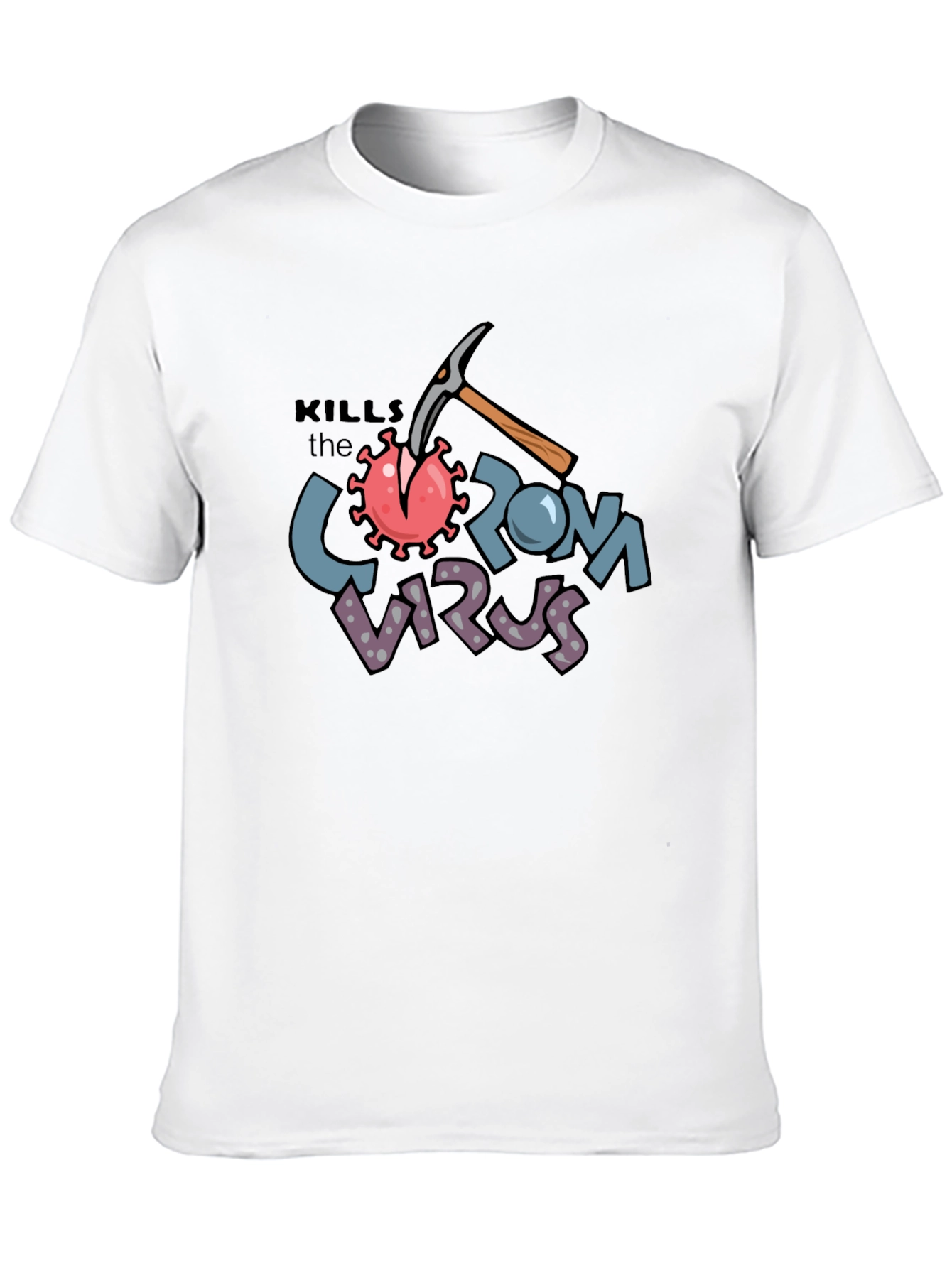 Kills the Corona Virus Black T-Shirt