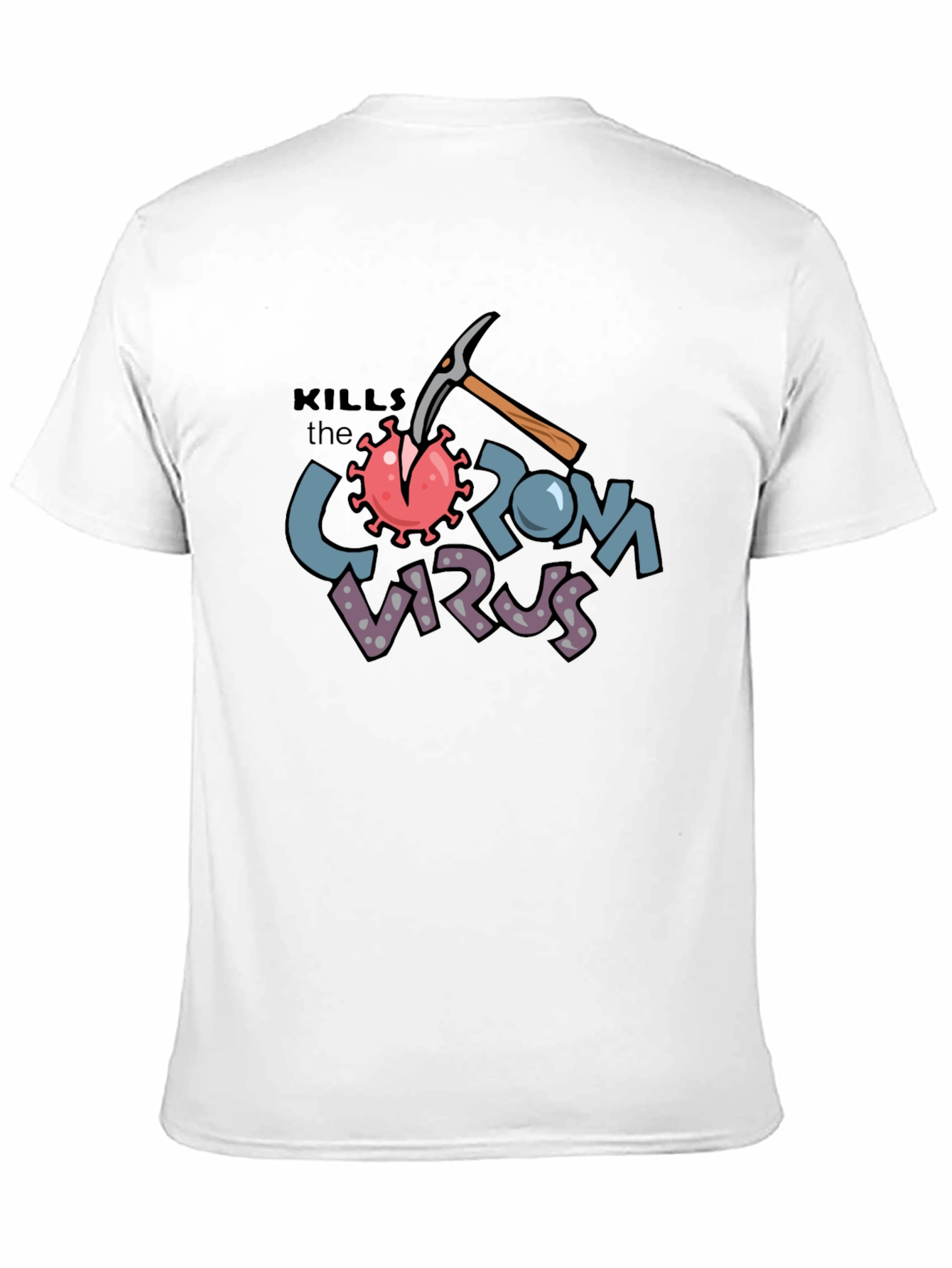Kills the Corona Virus Black T-Shirt