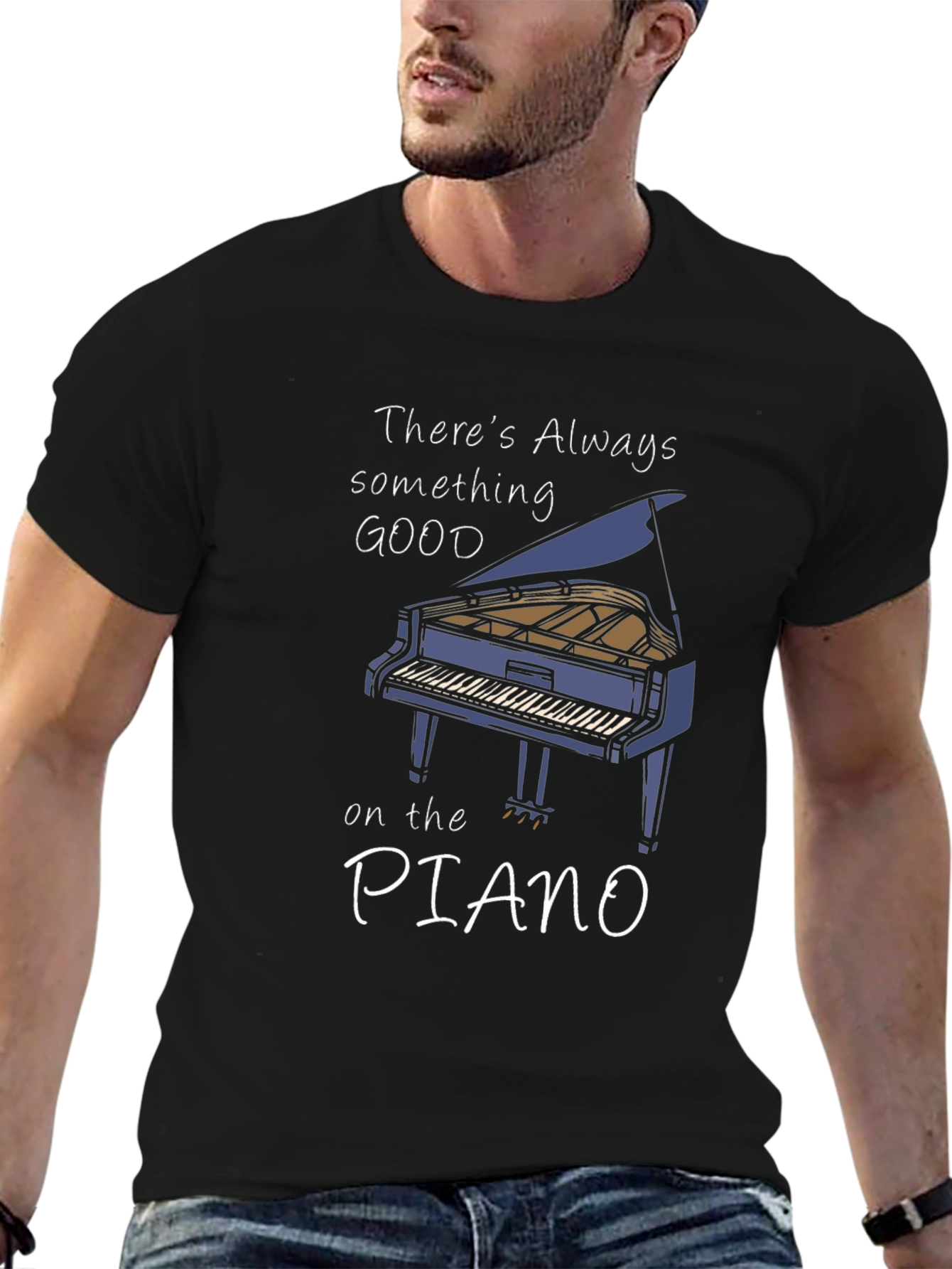 Piano T-Shirt: Something Good on the Piano