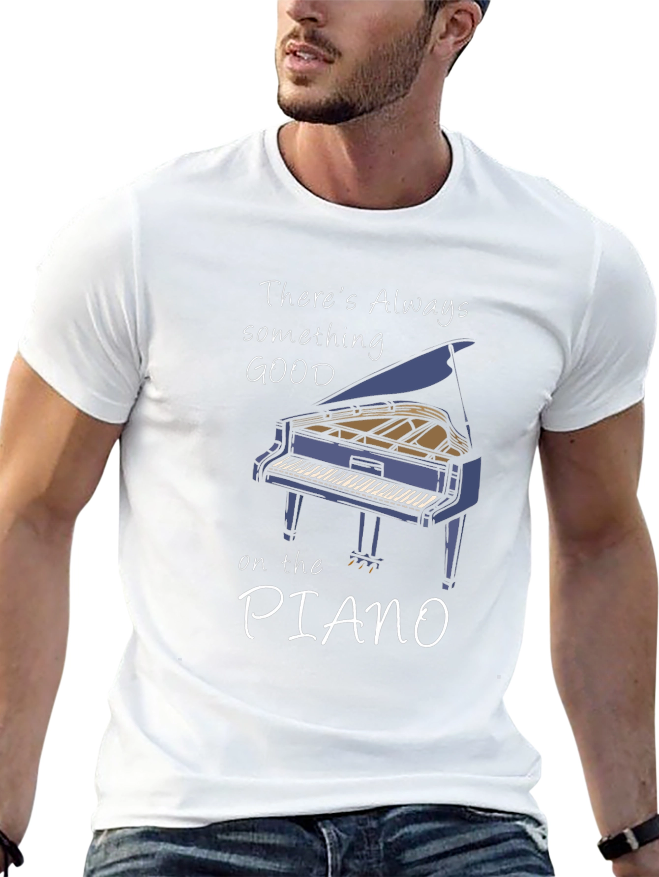 Piano T-Shirt: Something Good on the Piano