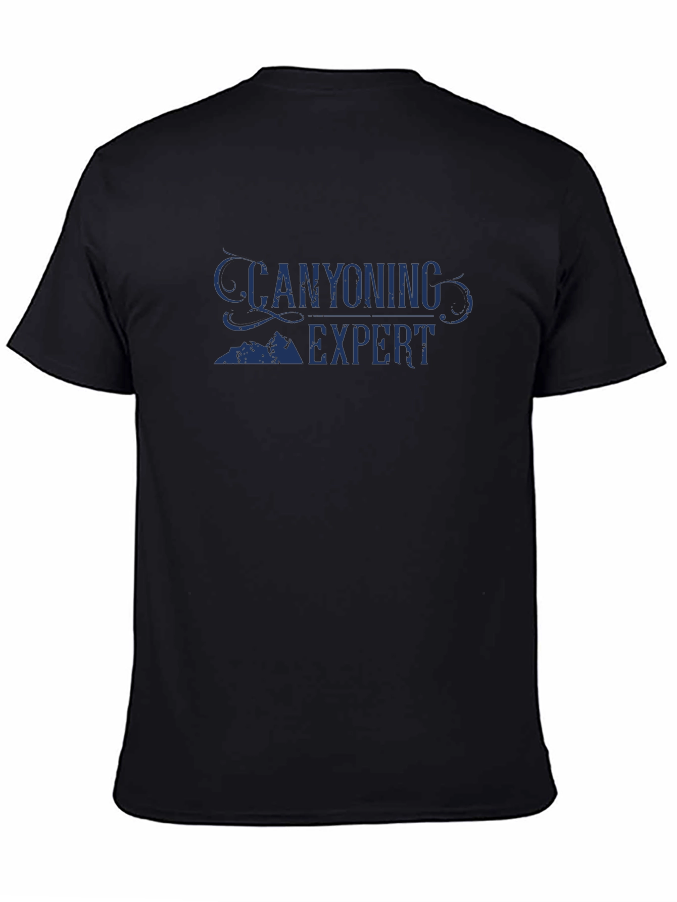Canyoning Expert Graphic Tee - Black Casual T-Shirt