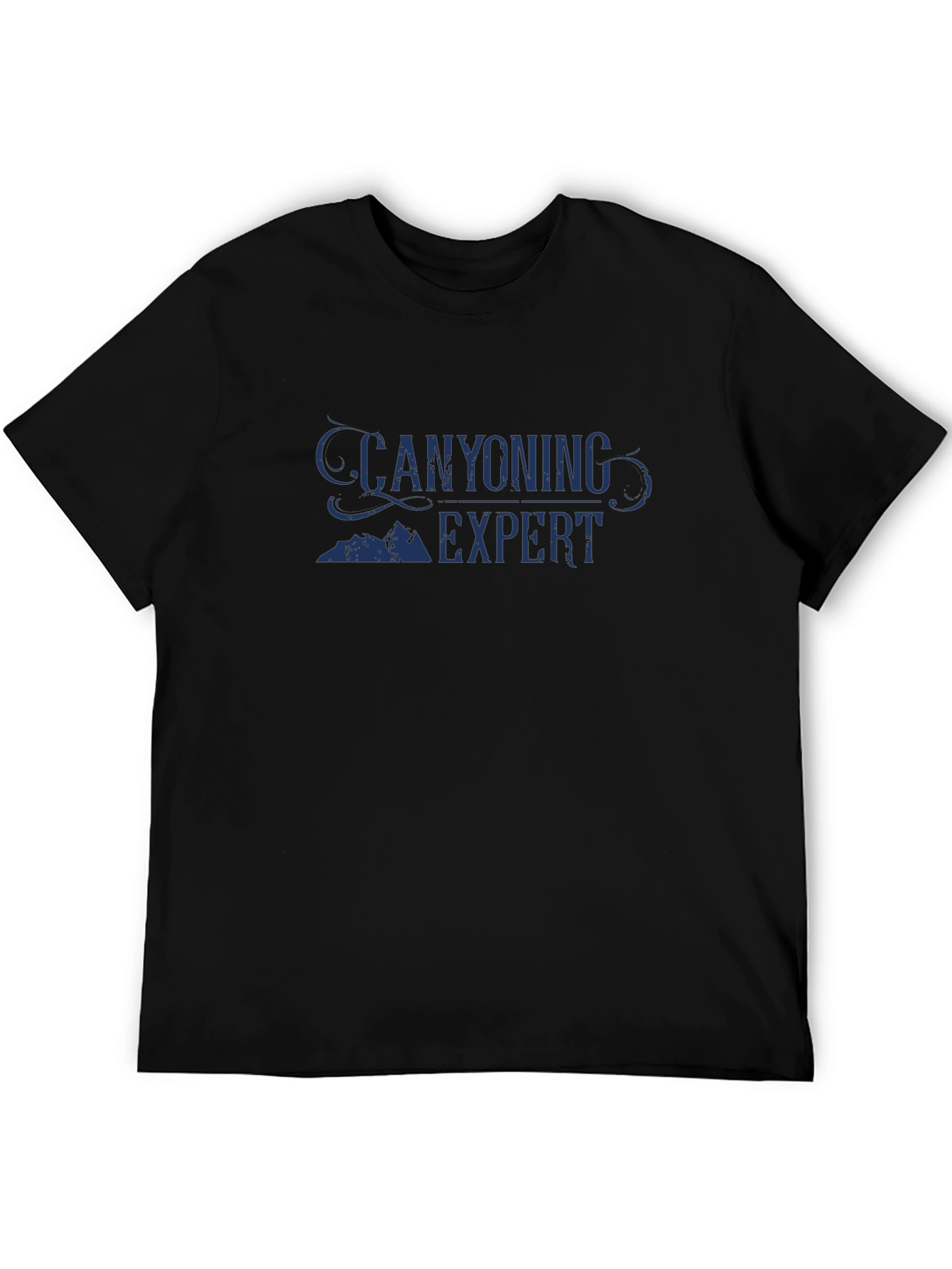 Canyoning Expert Graphic Tee - Black Casual T-Shirt