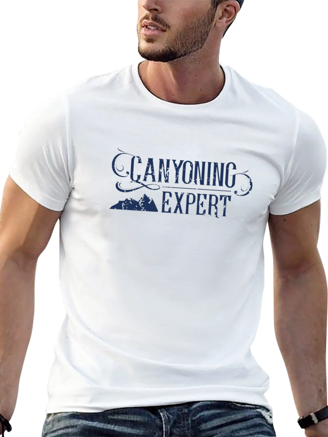 Canyoning Expert Graphic Tee - Black Casual T-Shirt