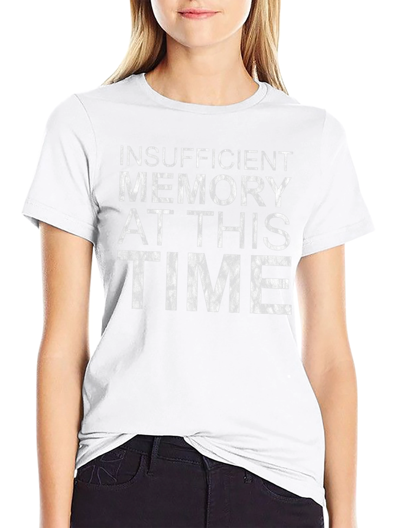 Insufficient Memory Funny Black T-Shirt