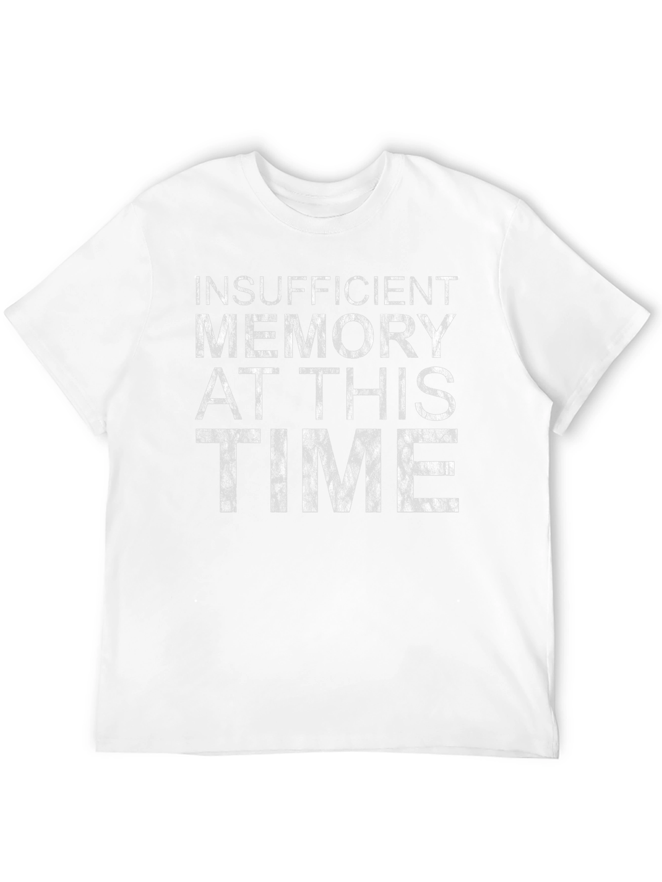 Insufficient Memory Funny Black T-Shirt