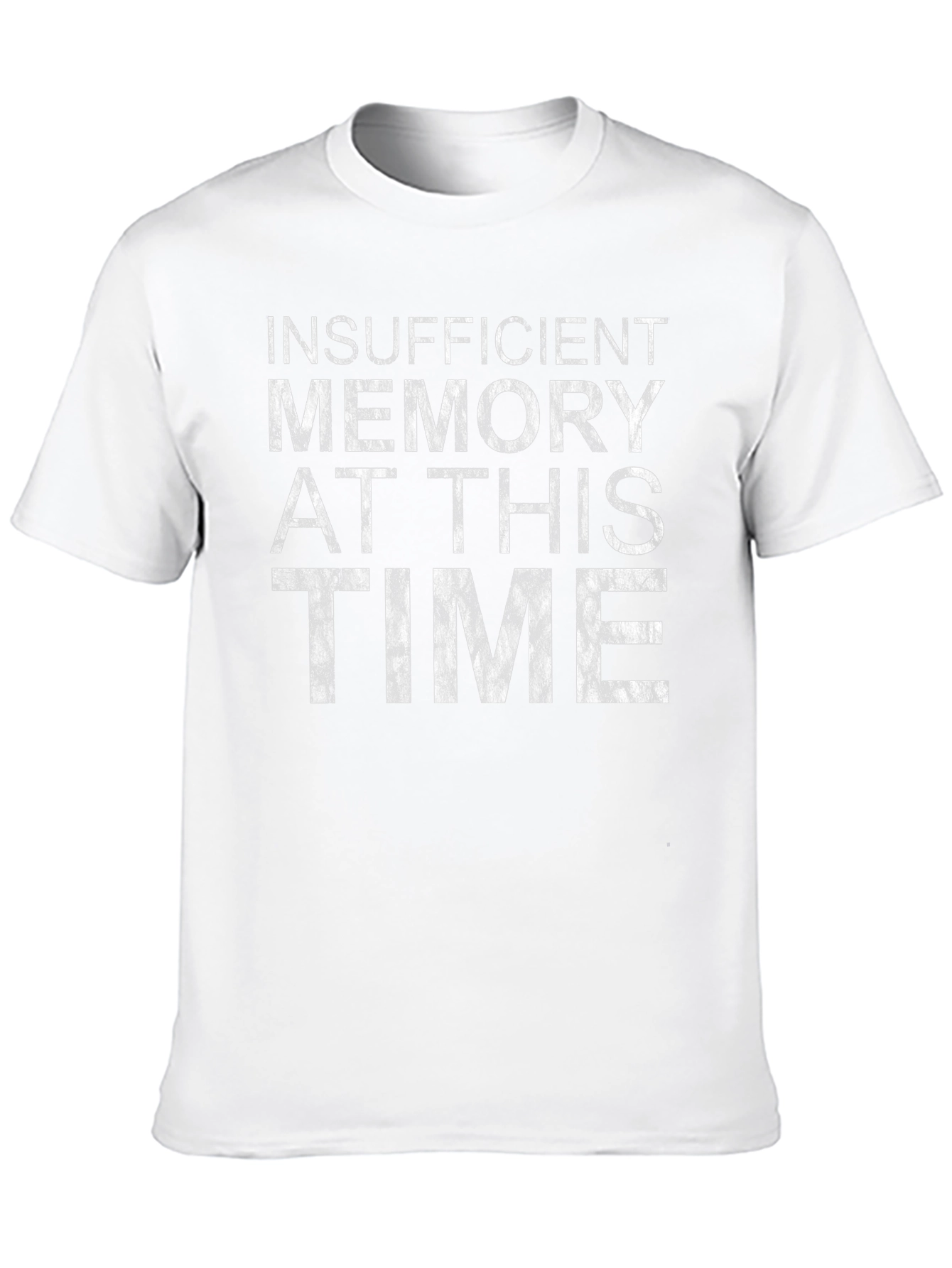 Insufficient Memory Funny Black T-Shirt