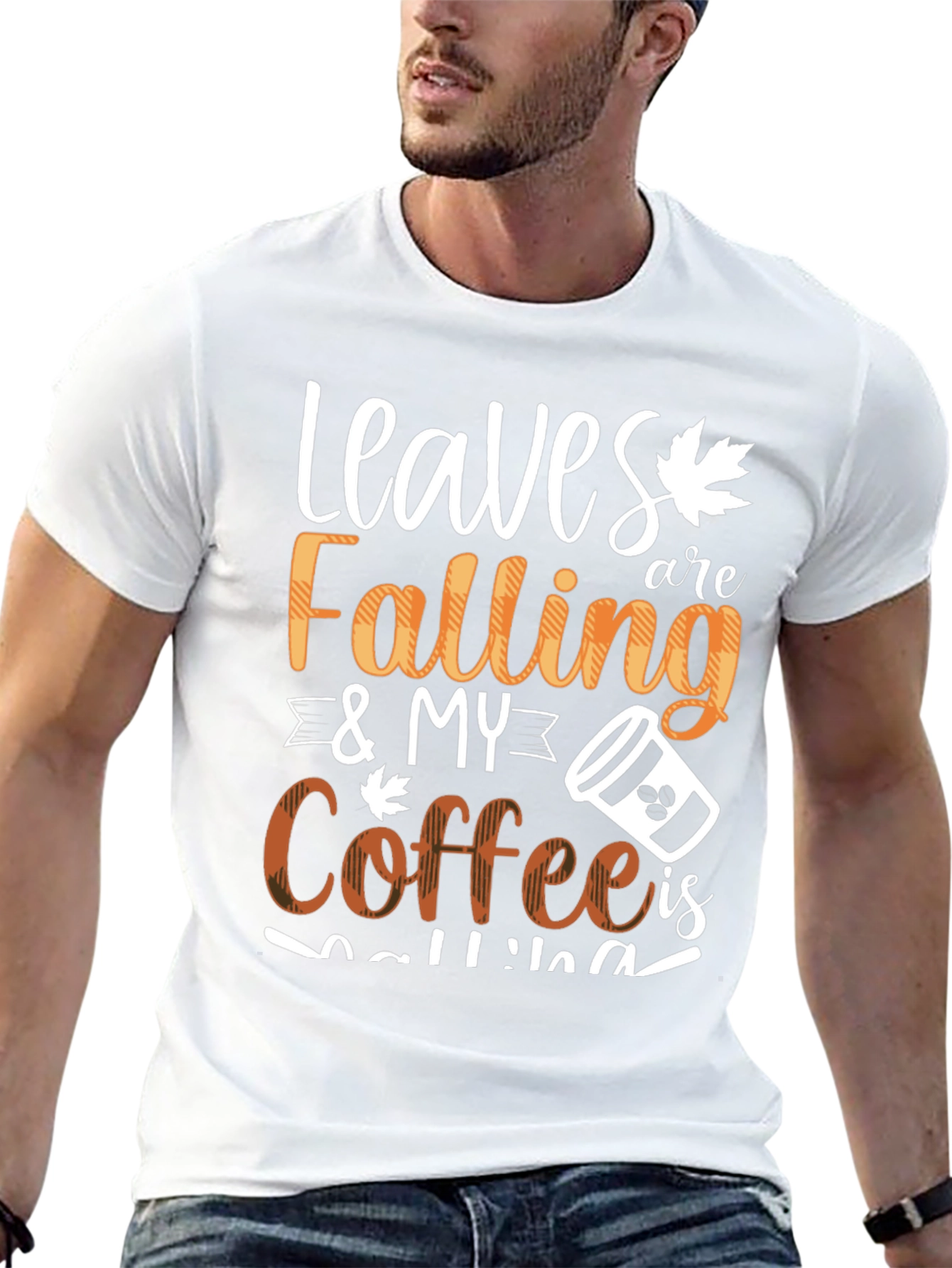 Leaves Falling & My Coffee Is Calling Graphic Tee