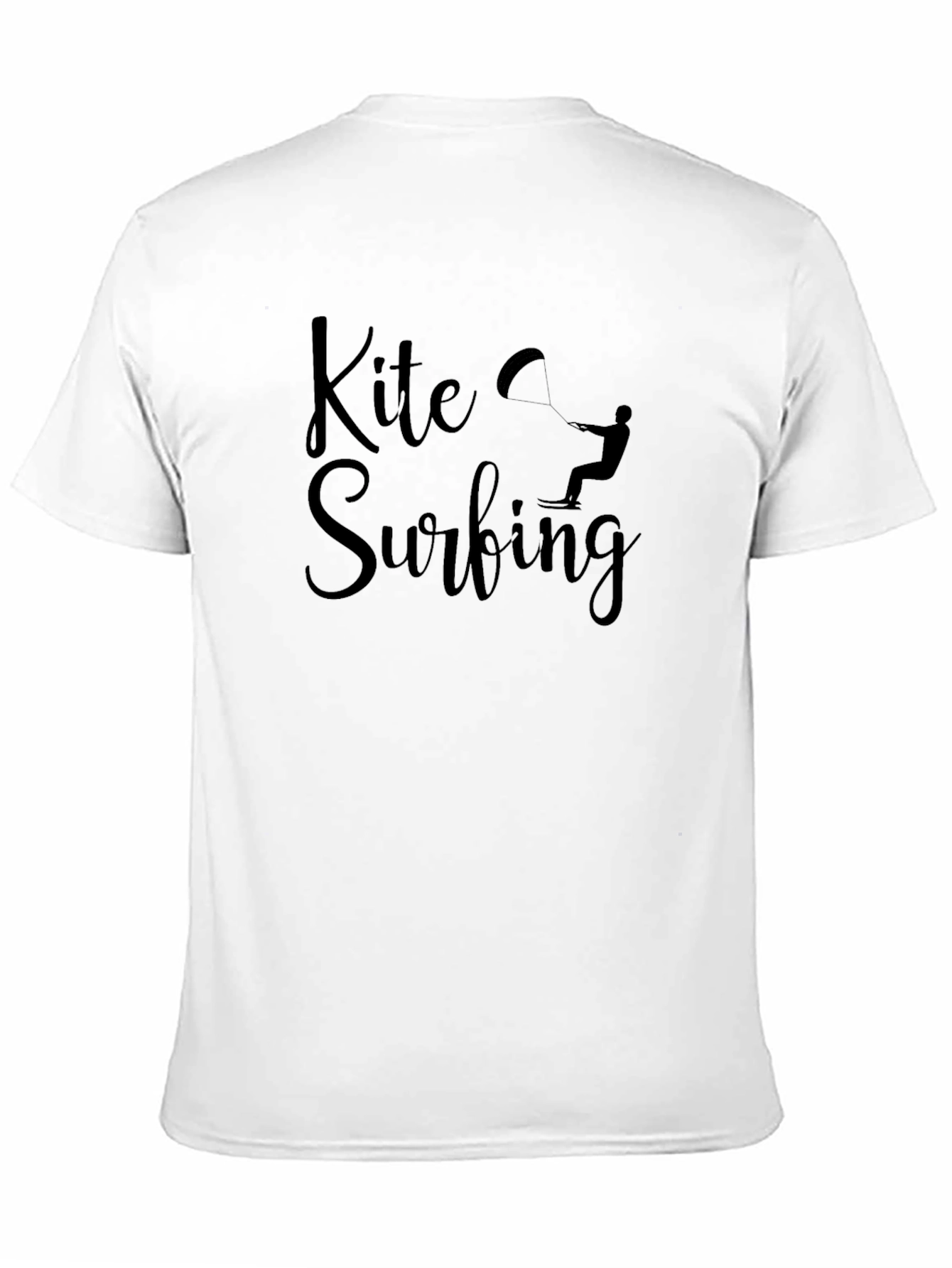 Kite Surfing Black Graphic Tee - Water Sports