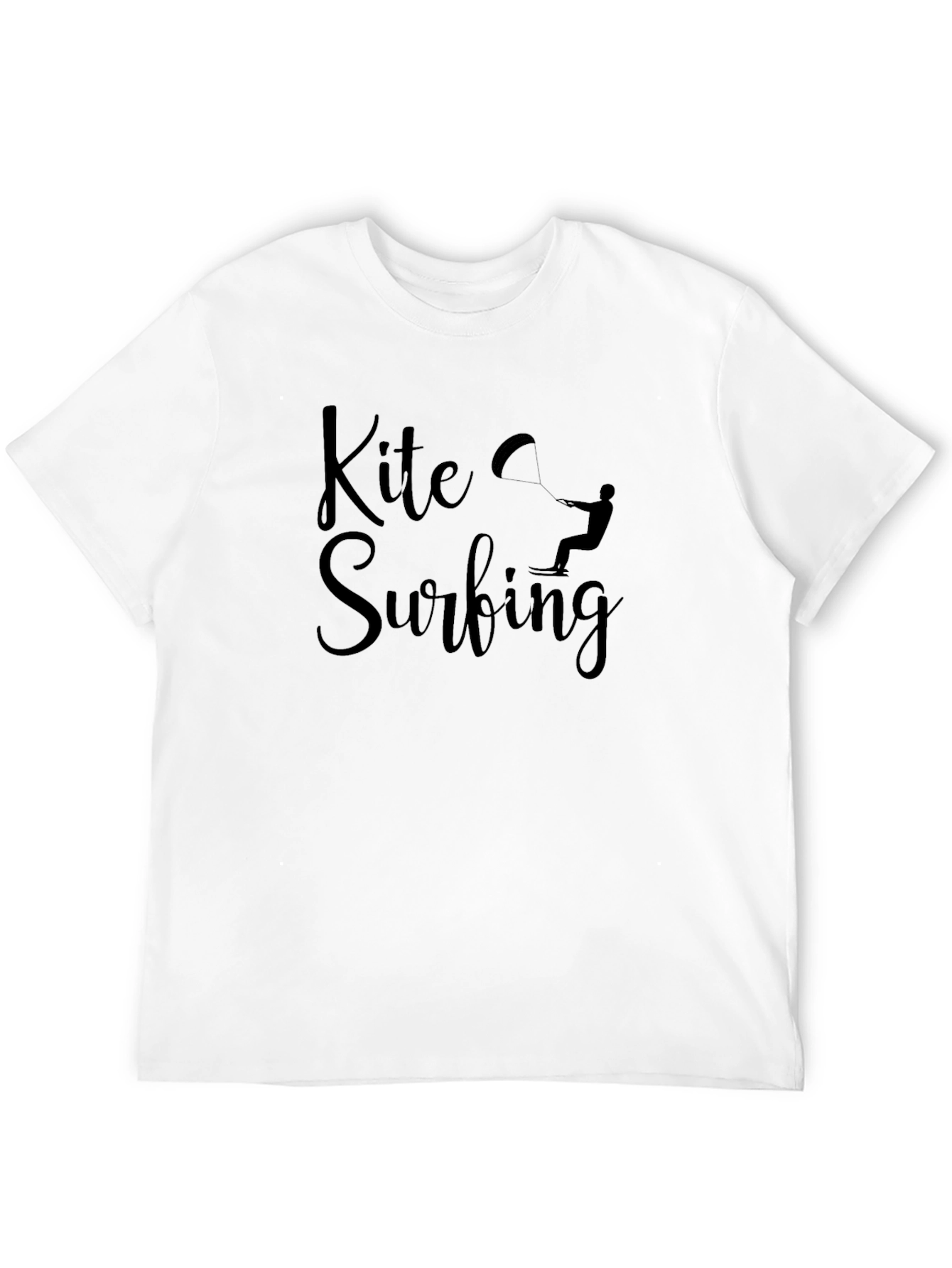Kite Surfing Black Graphic Tee - Water Sports