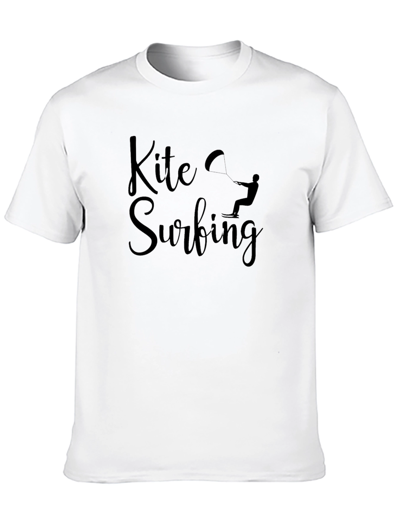 Kite Surfing Black Graphic Tee - Water Sports