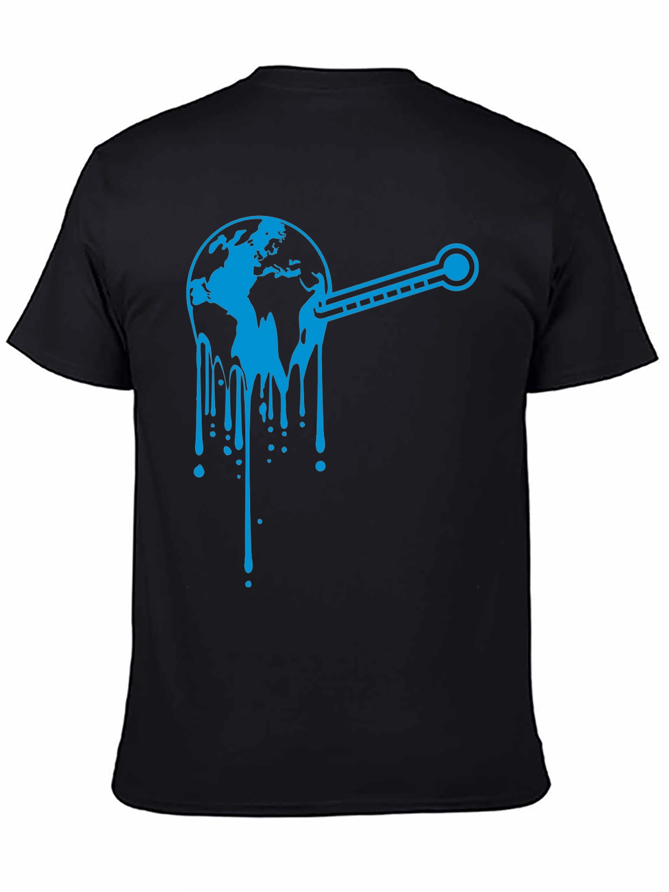 Climate Change Awareness Graphic T-Shirt - Black