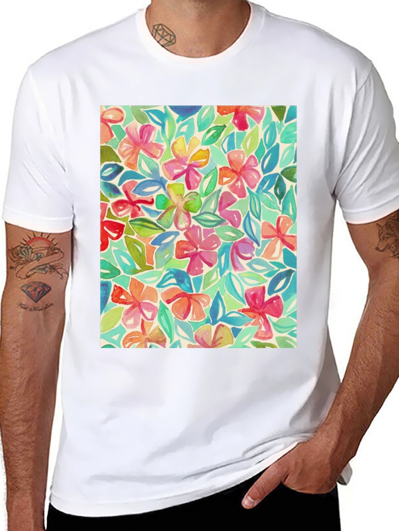 Floral Watercolor T-Shirt