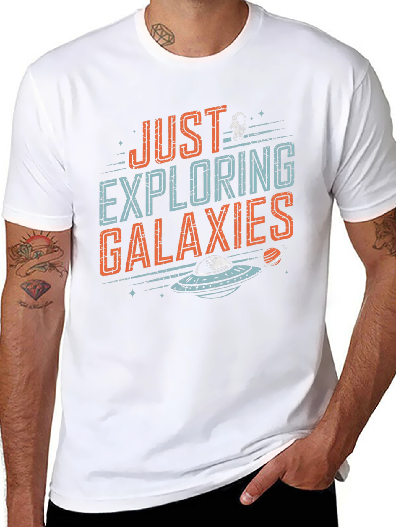 Just Exploring Galaxies Graphic T-Shirt