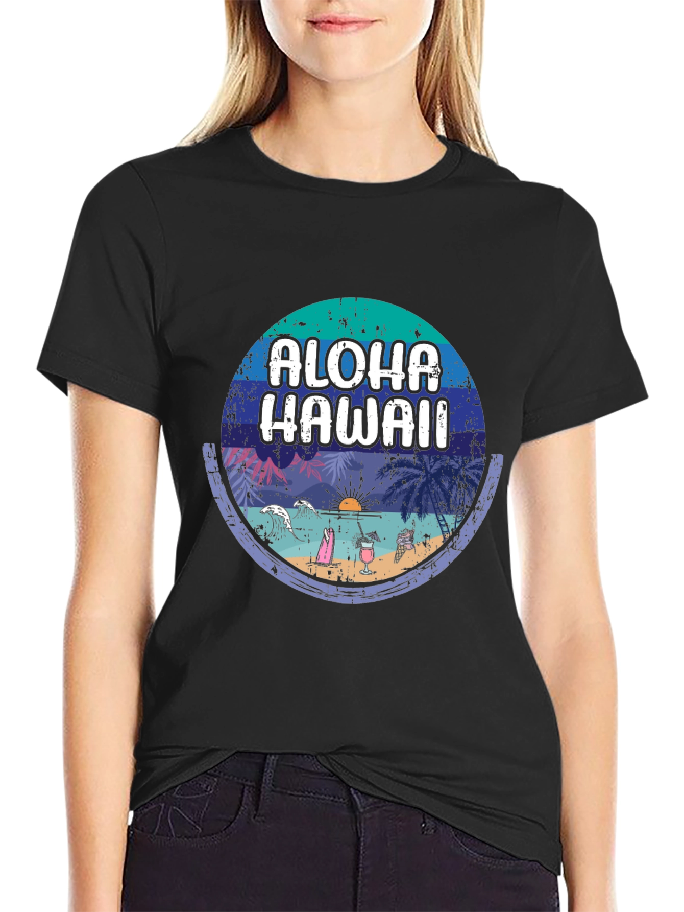 Aloha Hawaii Graphic Tee - Vacation Vibes