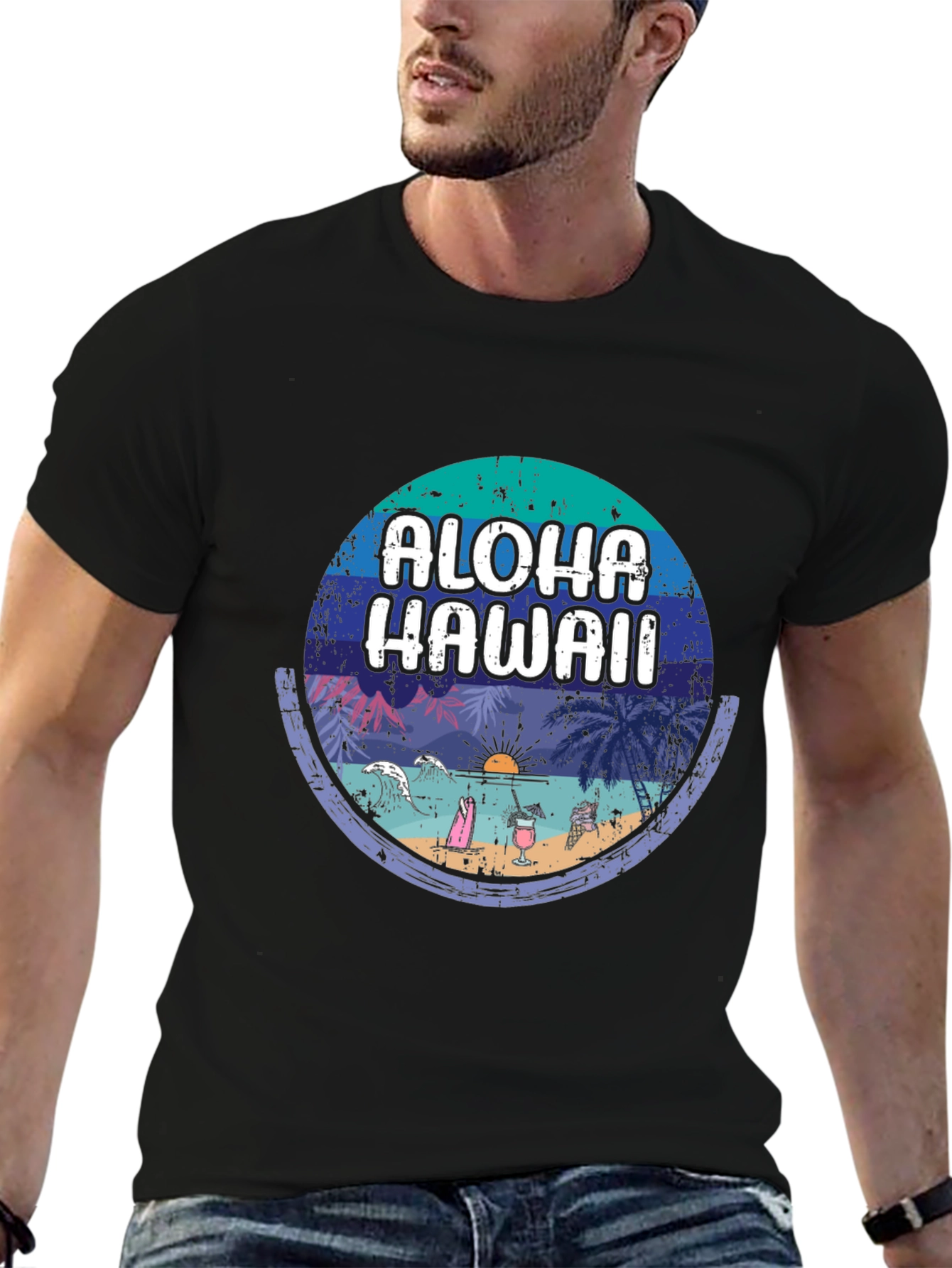Aloha Hawaii Graphic Tee - Vacation Vibes