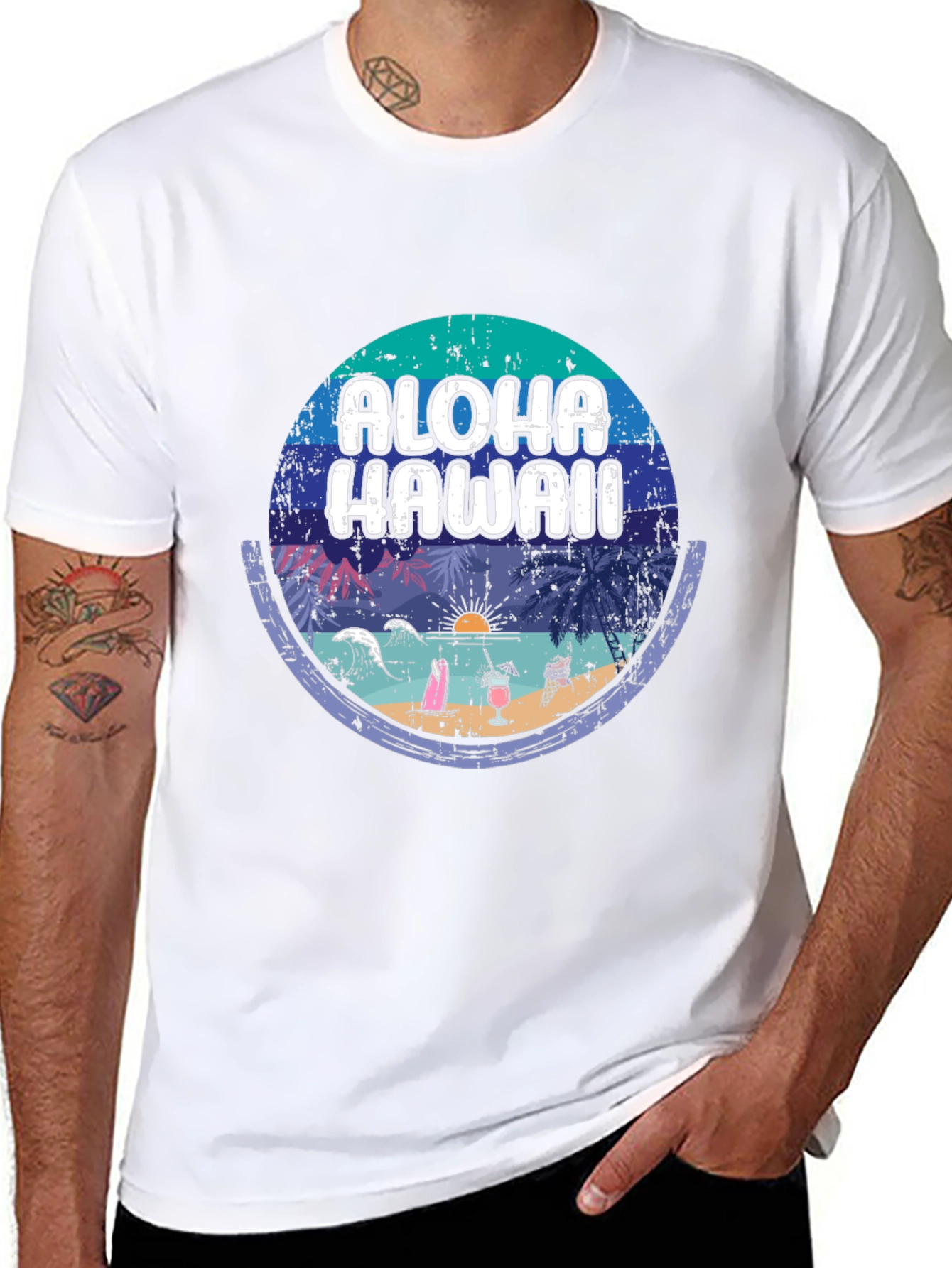 Aloha Hawaii Graphic Tee - Vacation Vibes