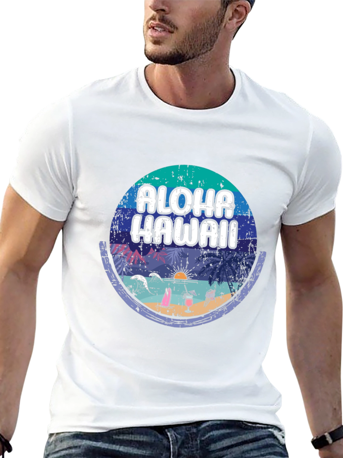 Aloha Hawaii Graphic Tee - Vacation Vibes