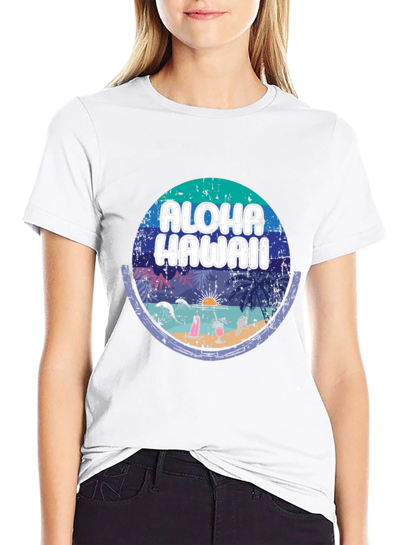 Aloha Hawaii Graphic Tee - Vacation Vibes