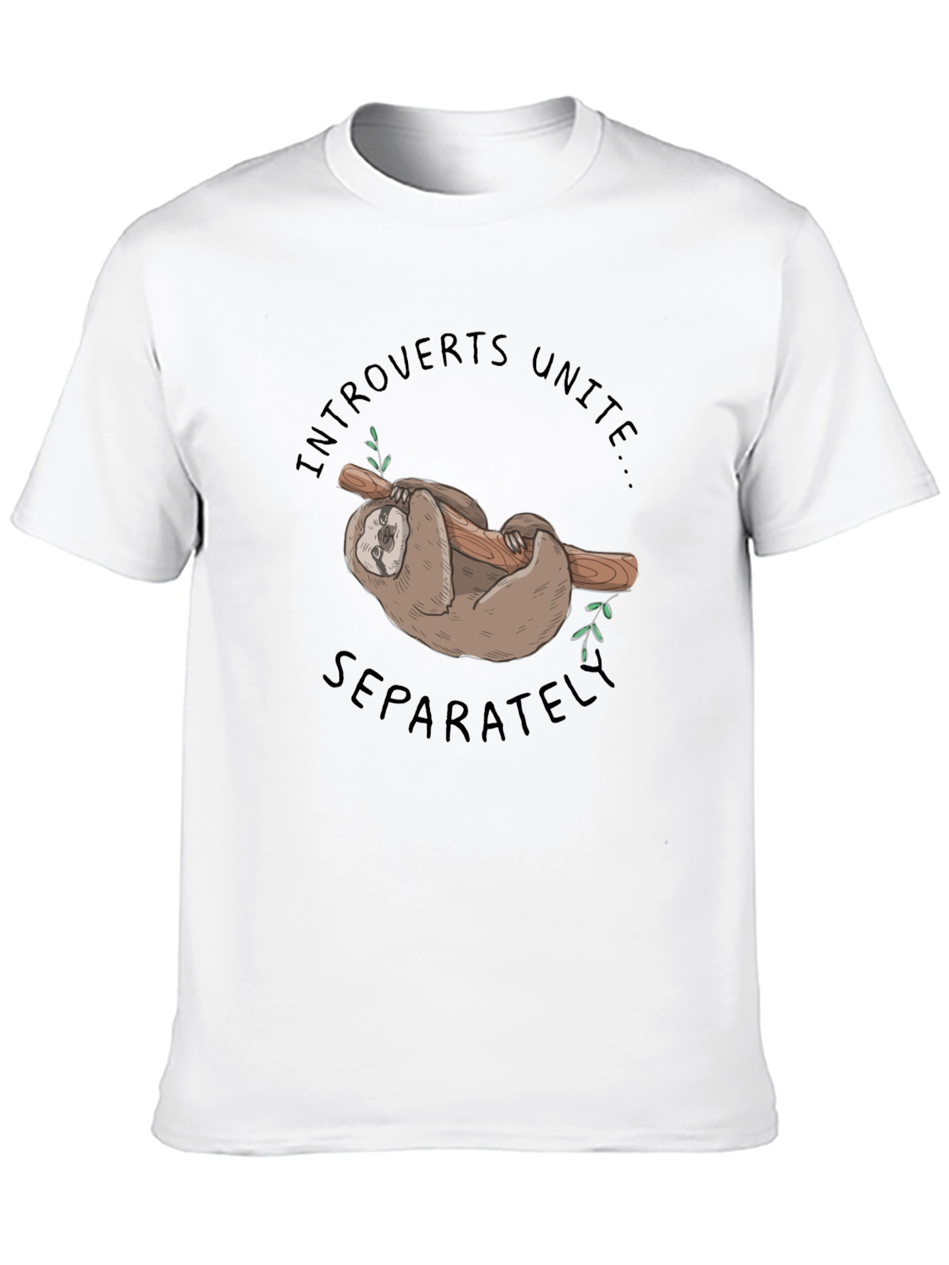 Introvert Unite Sloth Graphic Tee