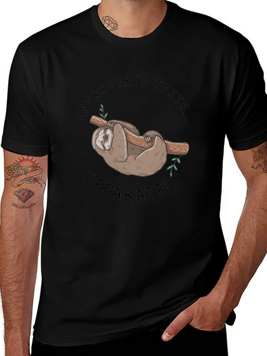 Introvert Unite Sloth Graphic Tee