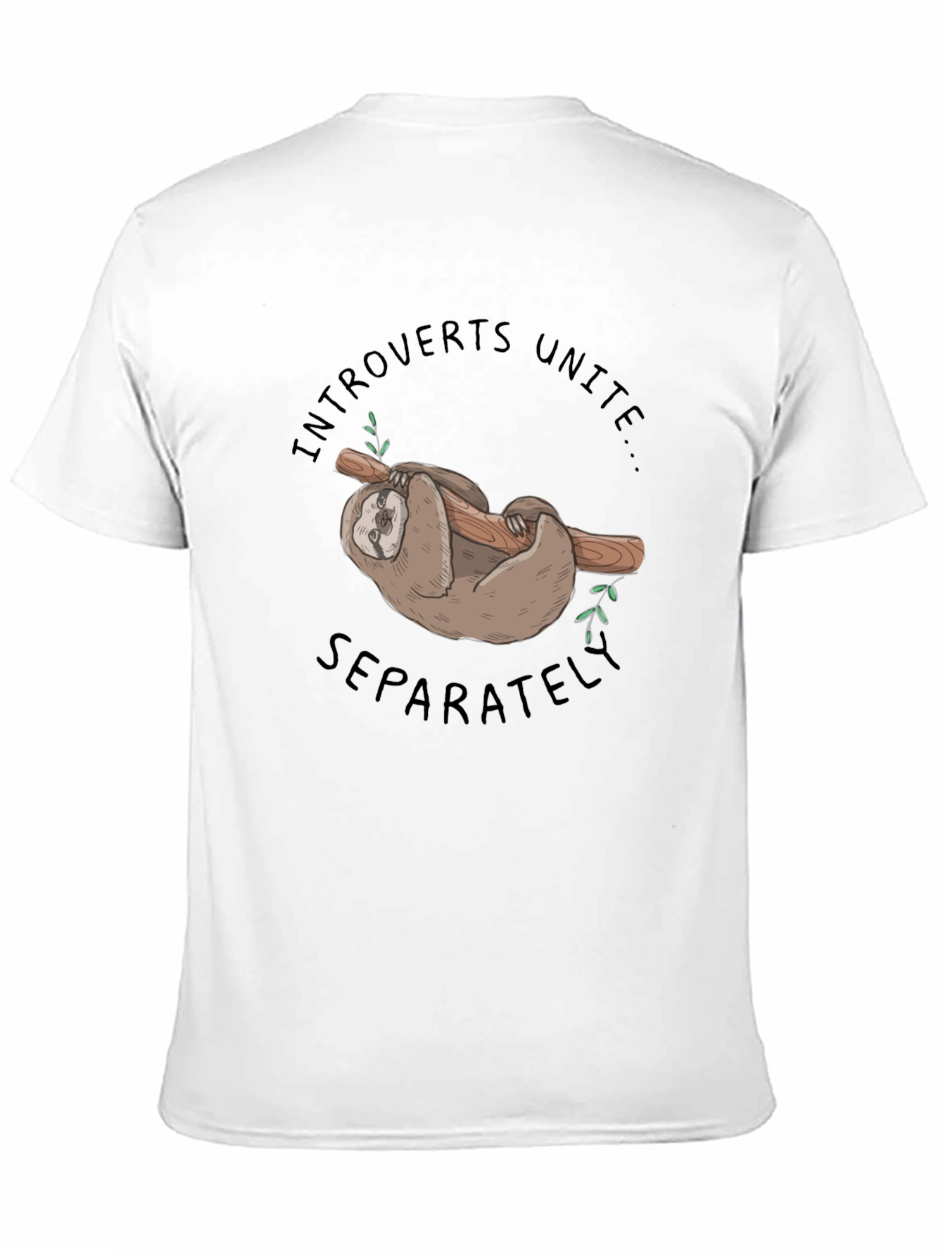 Introvert Unite Sloth Graphic Tee
