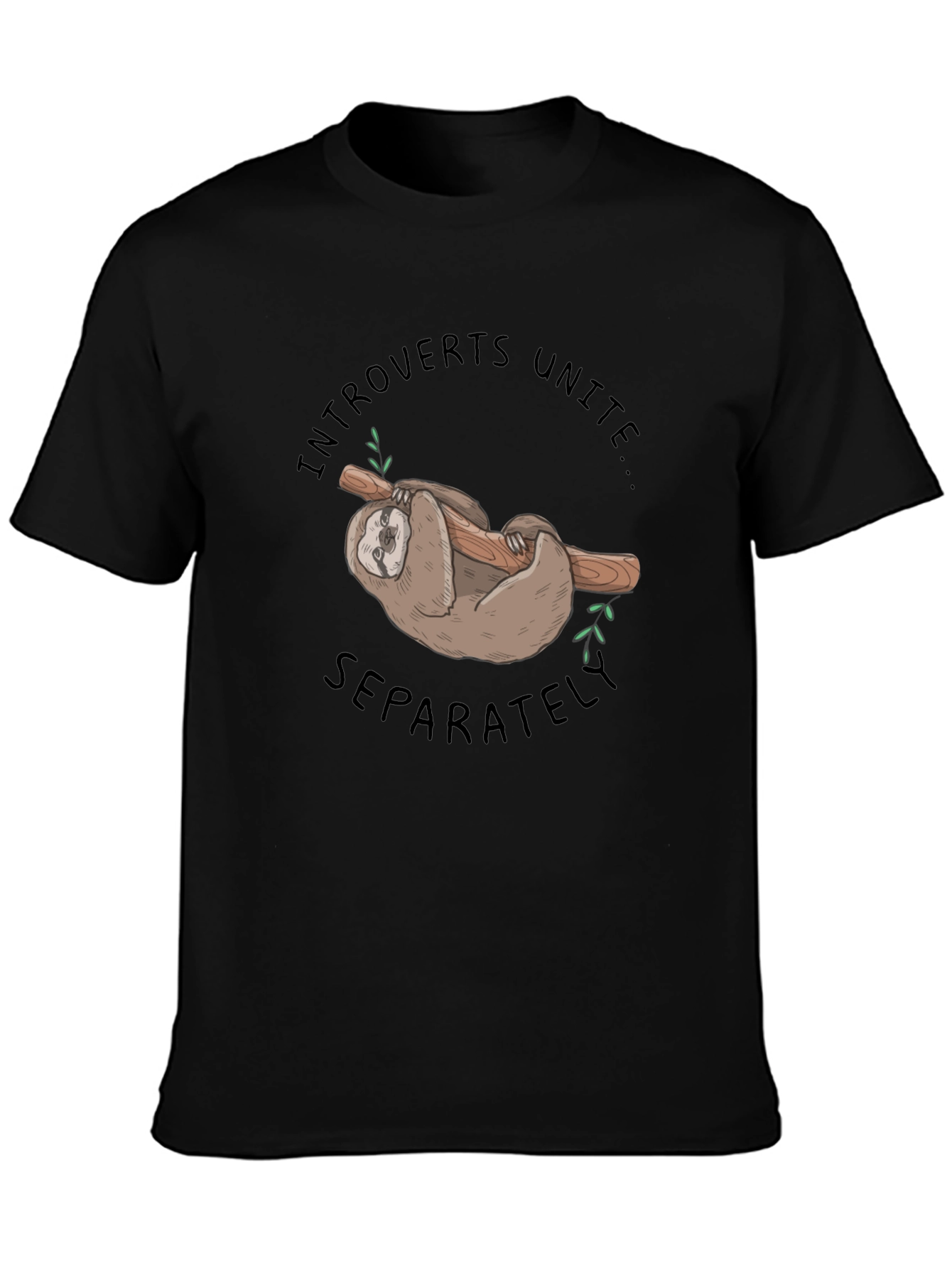 Introvert Unite Sloth Graphic Tee