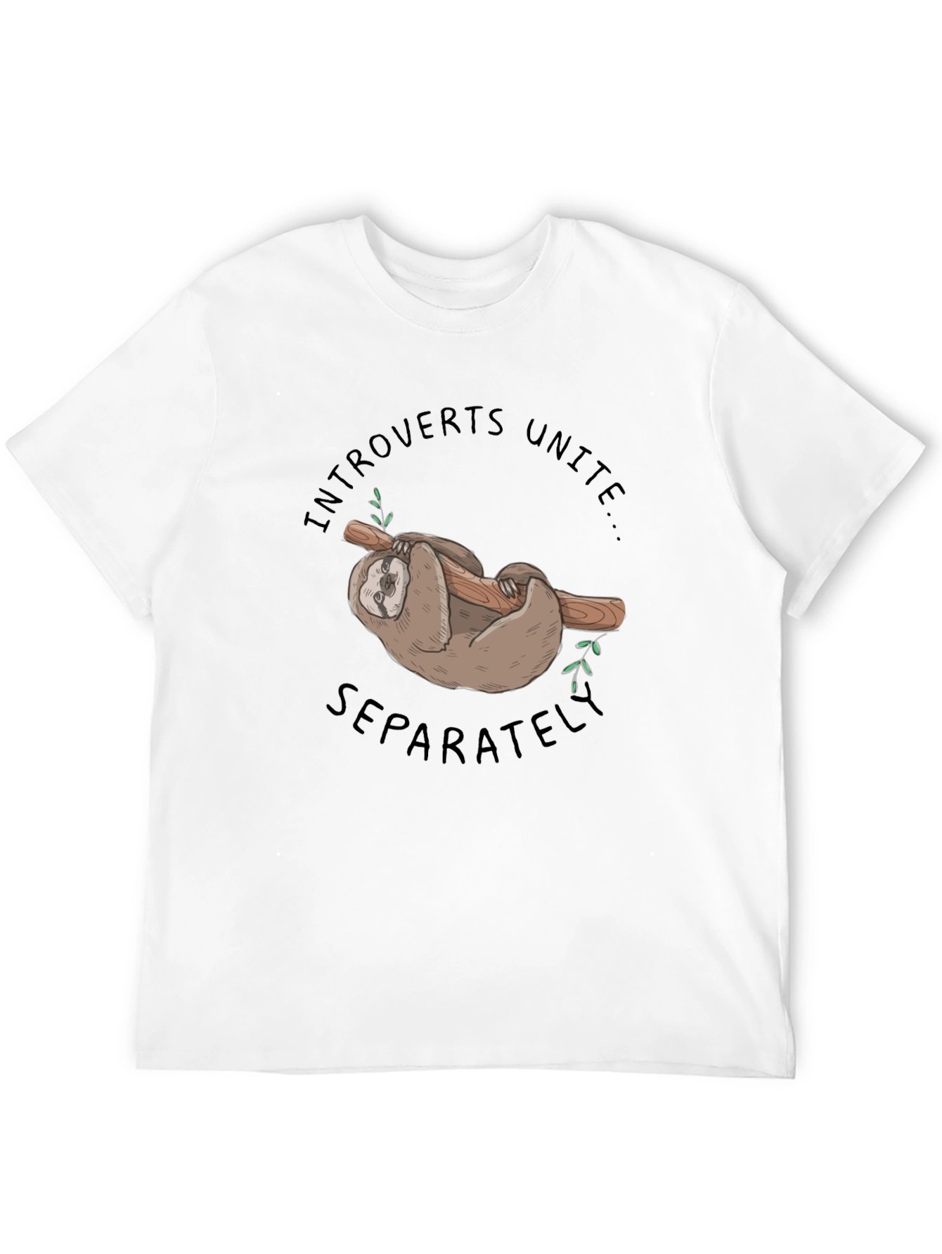 Introvert Unite Sloth Graphic Tee