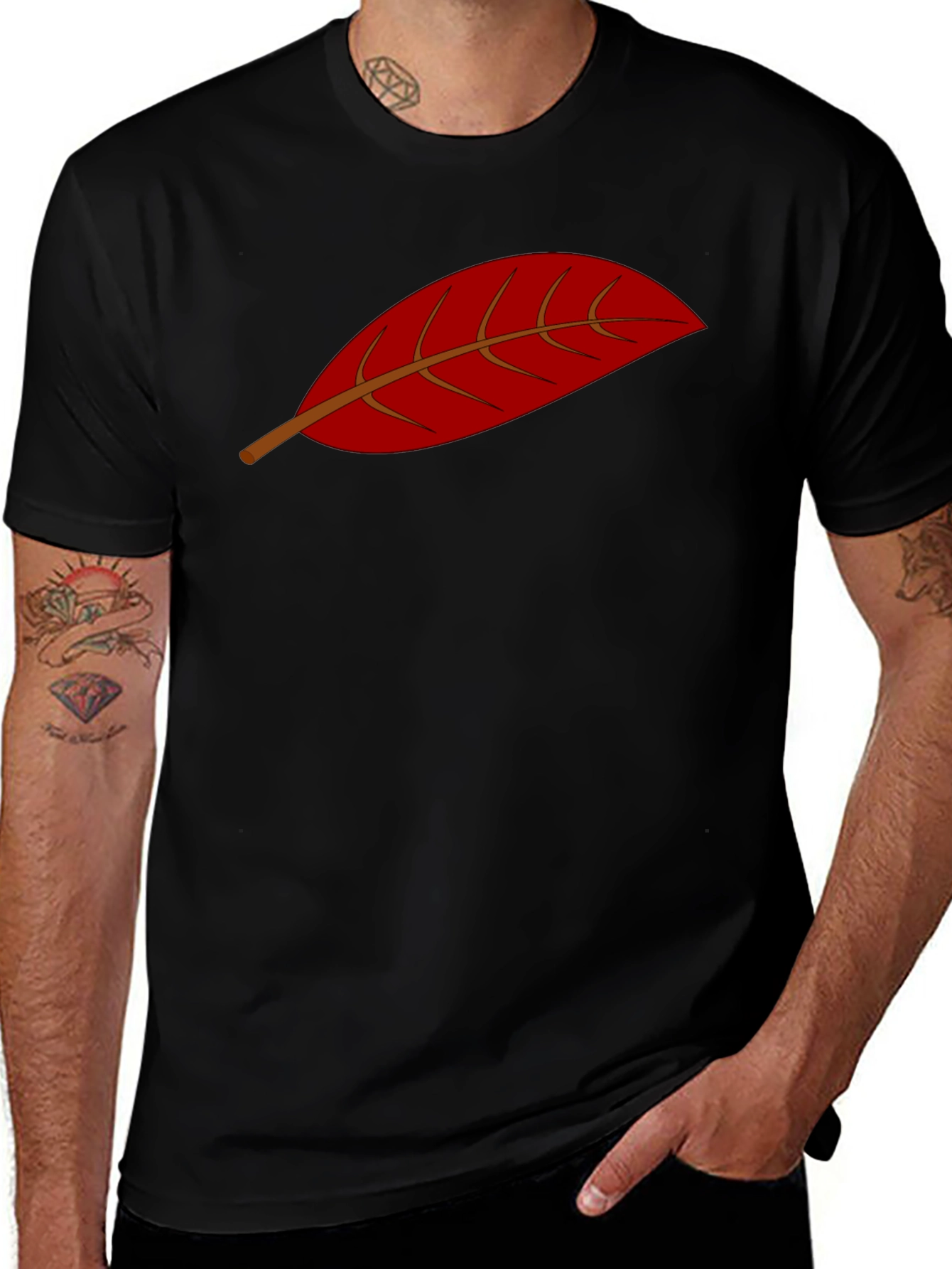 Leaf Graphic Tee - Casual Comfort