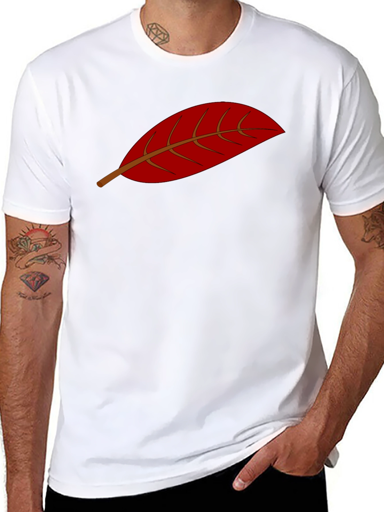Leaf Graphic Tee - Casual Comfort