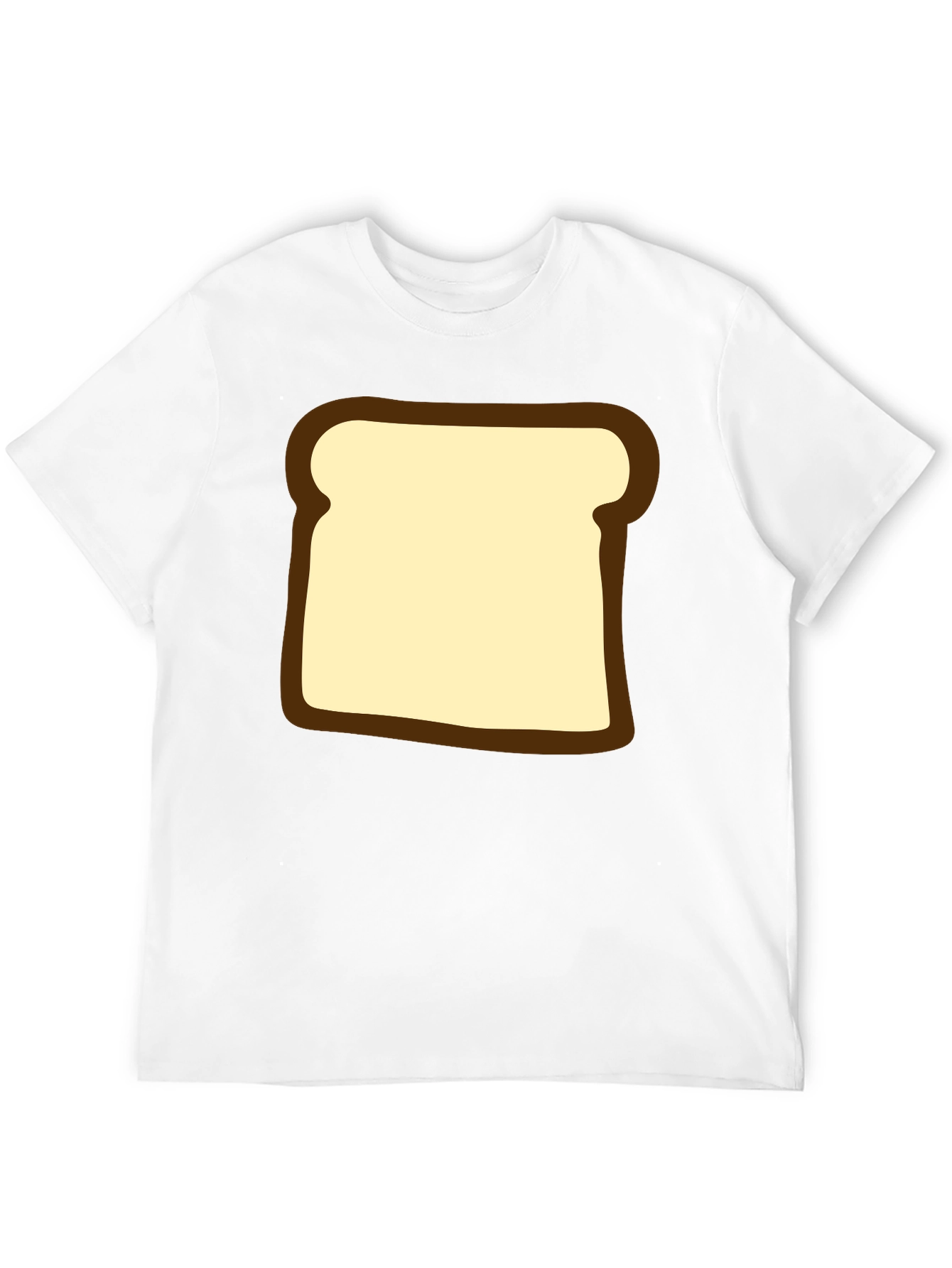Funny Toast Graphic T-Shirt - Black Comfortable Fit