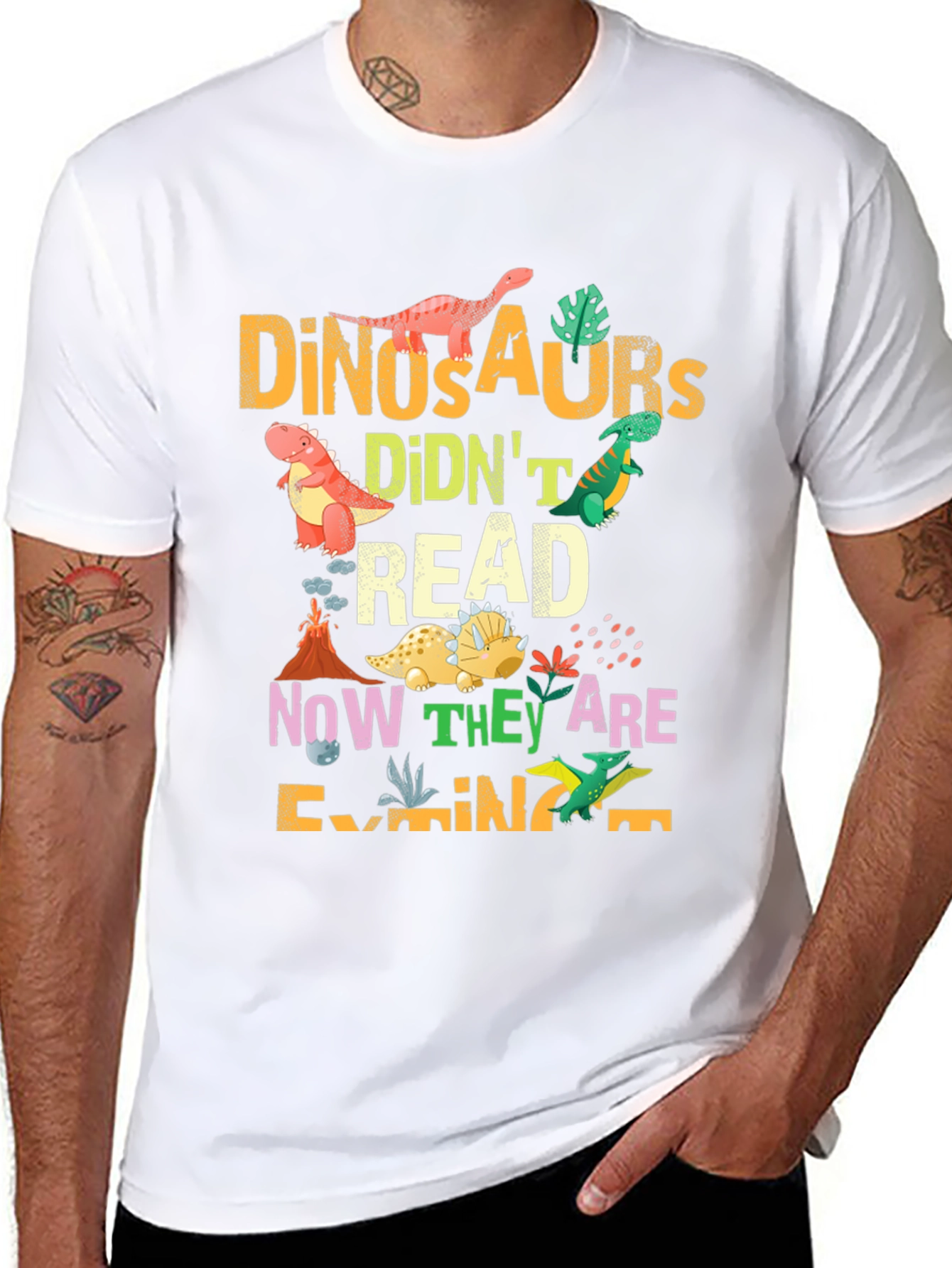 Dinosaurs Didnt Read T-Shirt