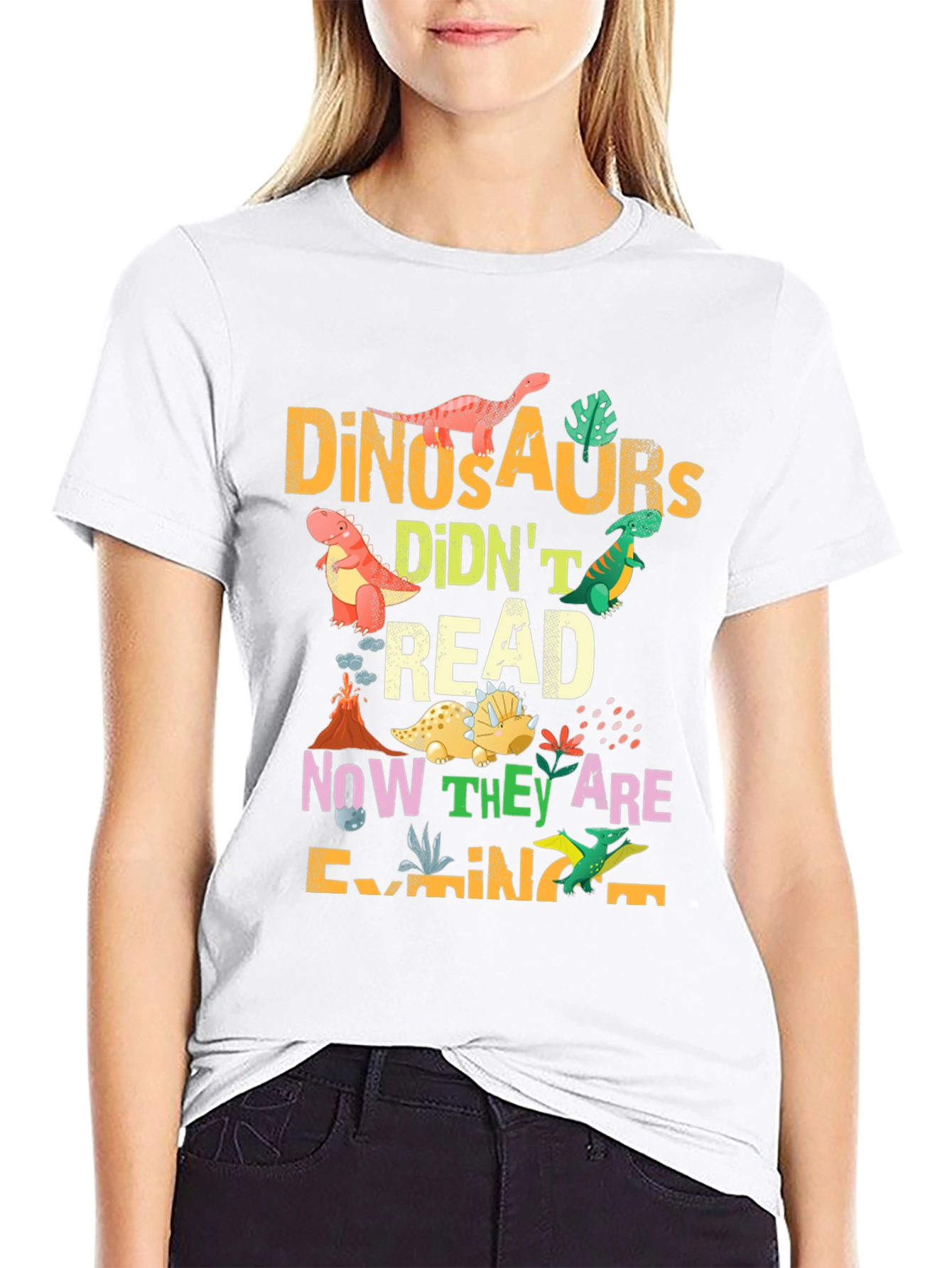 Dinosaurs Didnt Read T-Shirt