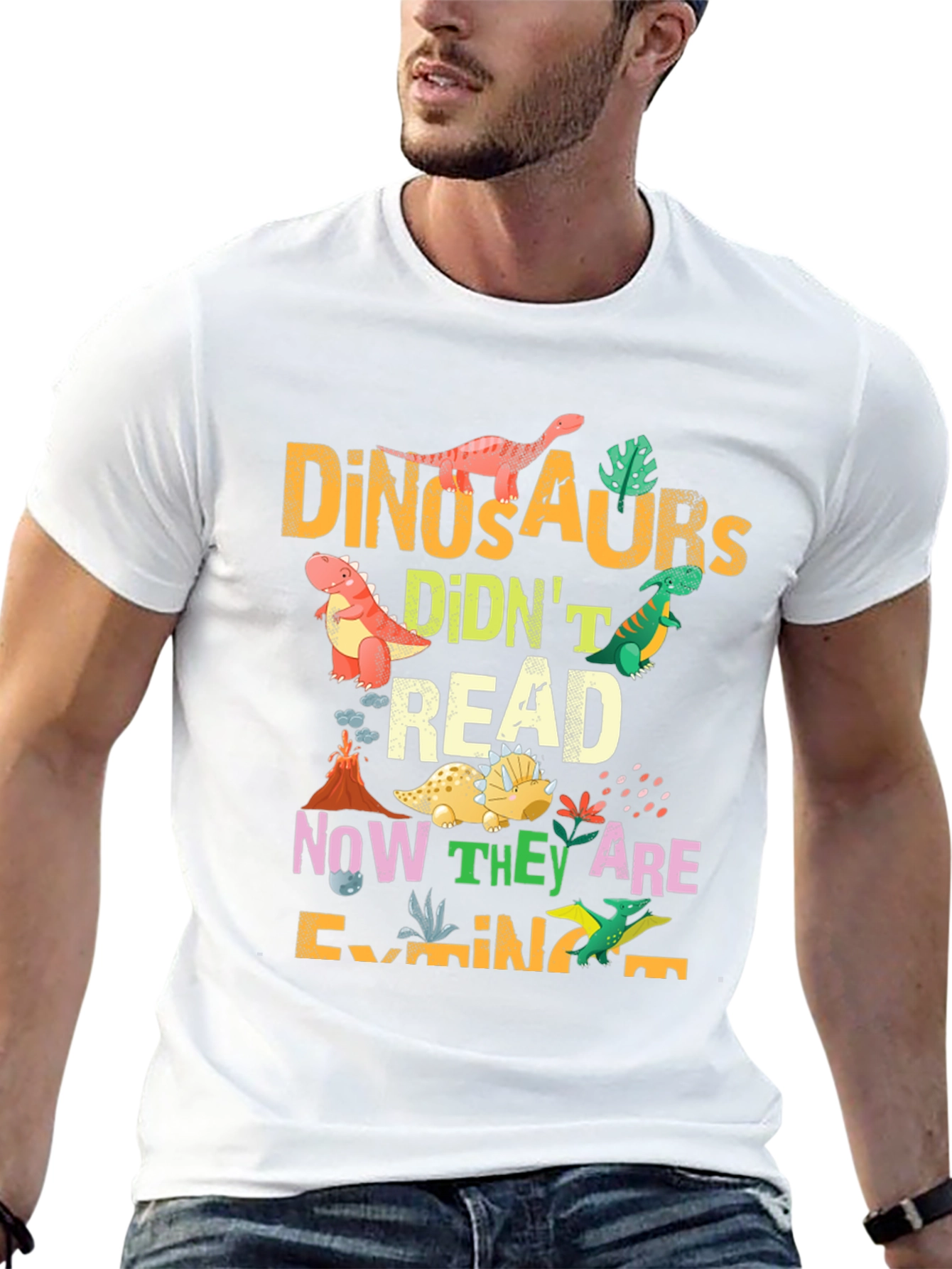 Dinosaurs Didnt Read T-Shirt