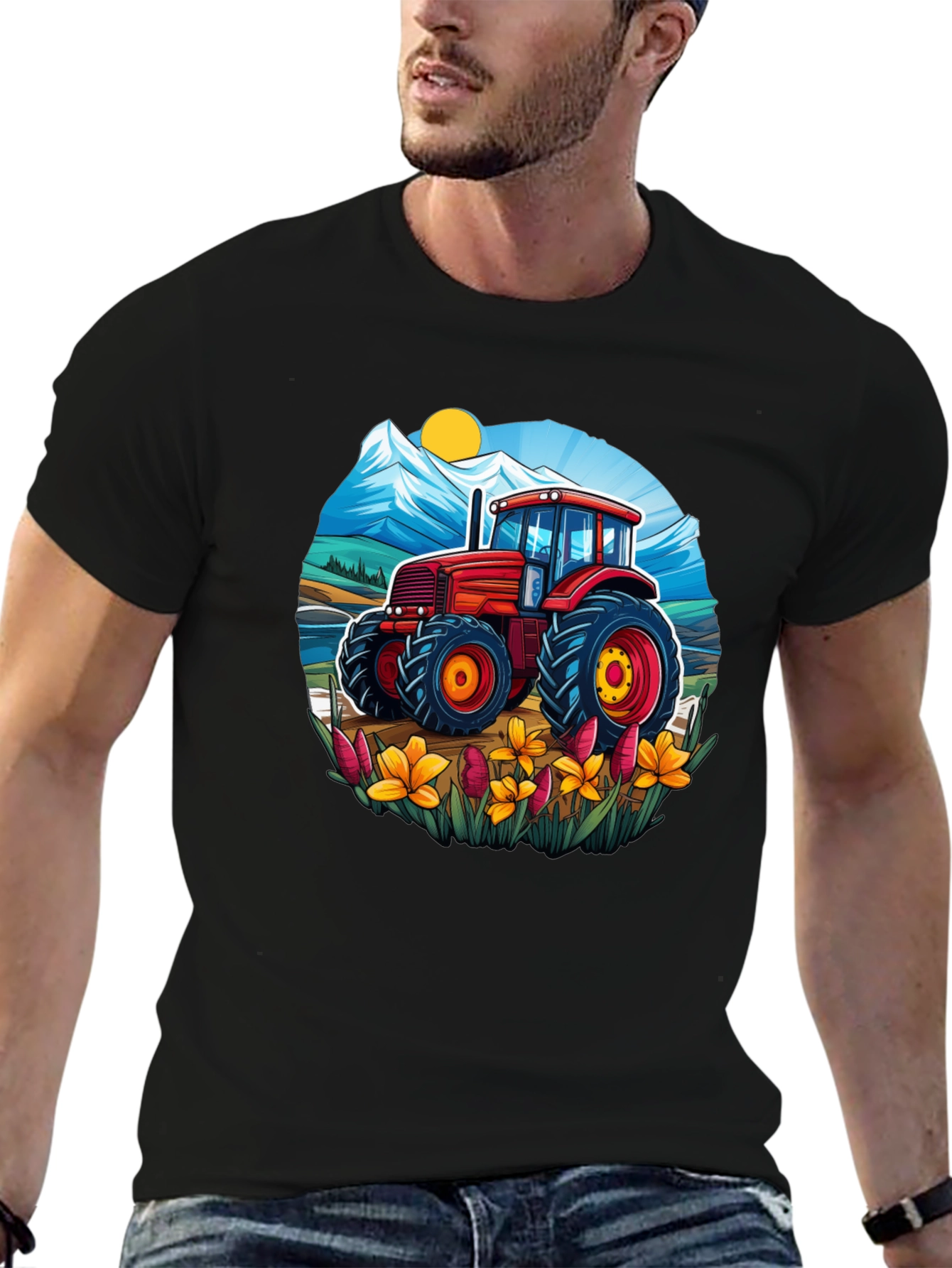 Tractor Graphic T-Shirt - Farm Life Tee
