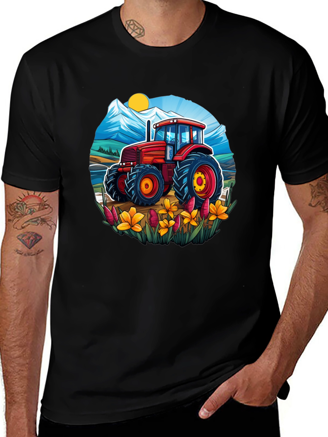 Tractor Graphic T-Shirt - Farm Life Tee