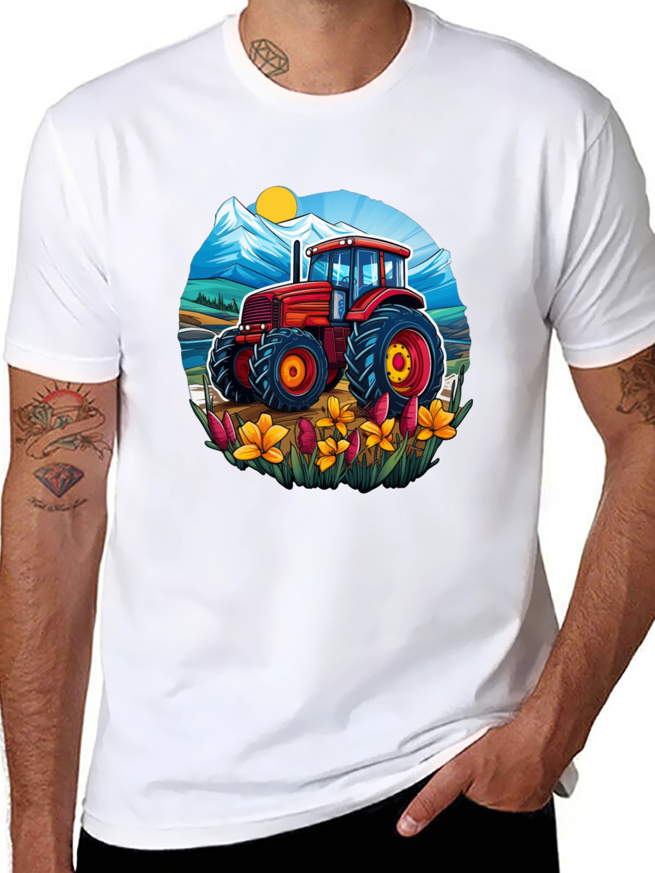 Tractor Graphic T-Shirt - Farm Life Tee