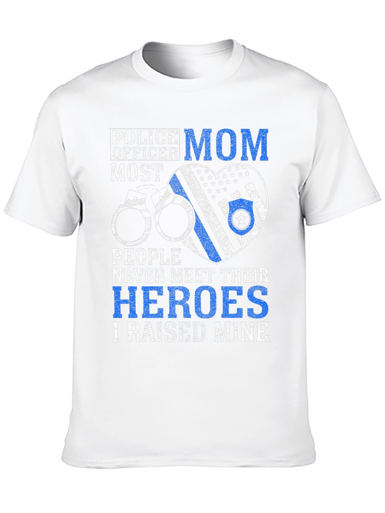 Police Officer Mom Graphic T-Shirt