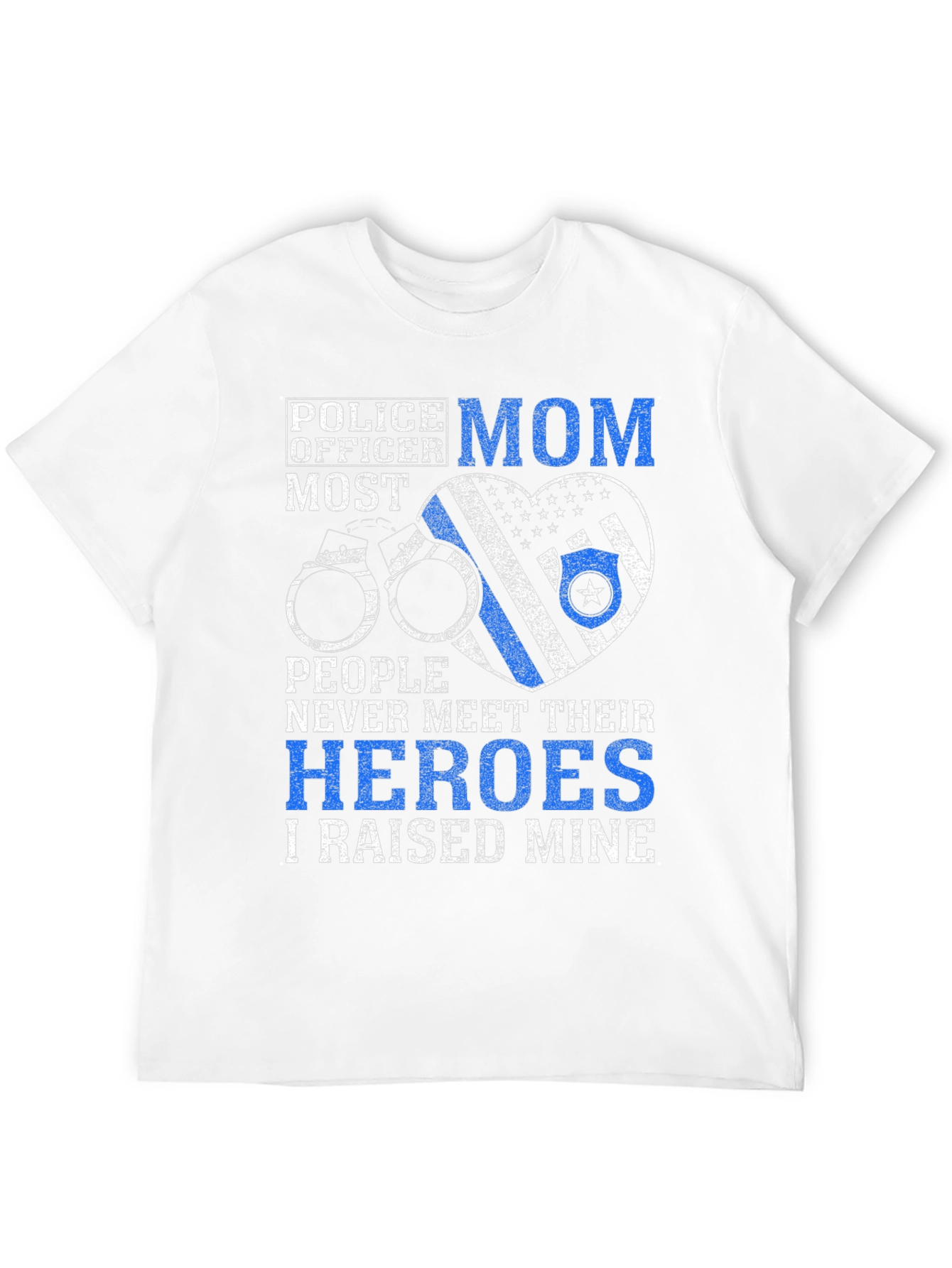 Police Officer Mom Graphic T-Shirt