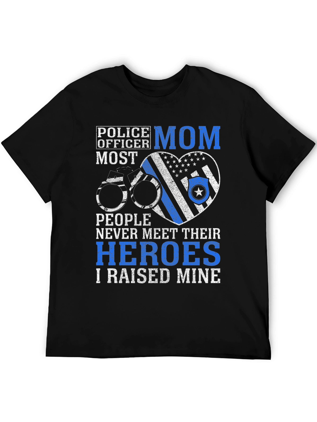 Police Officer Mom Graphic T-Shirt