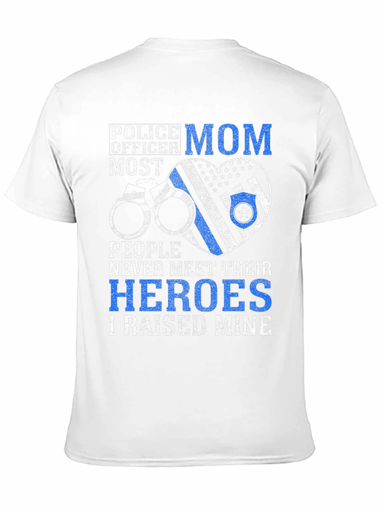 Police Officer Mom Graphic T-Shirt