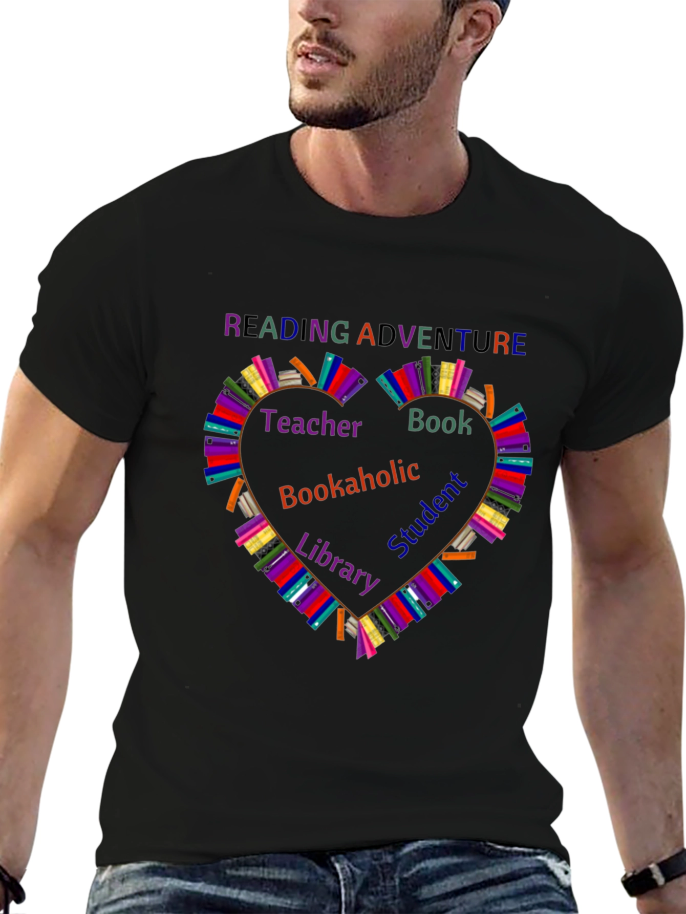 Reading Adventure T-Shirt - Book Lovers Heart Design