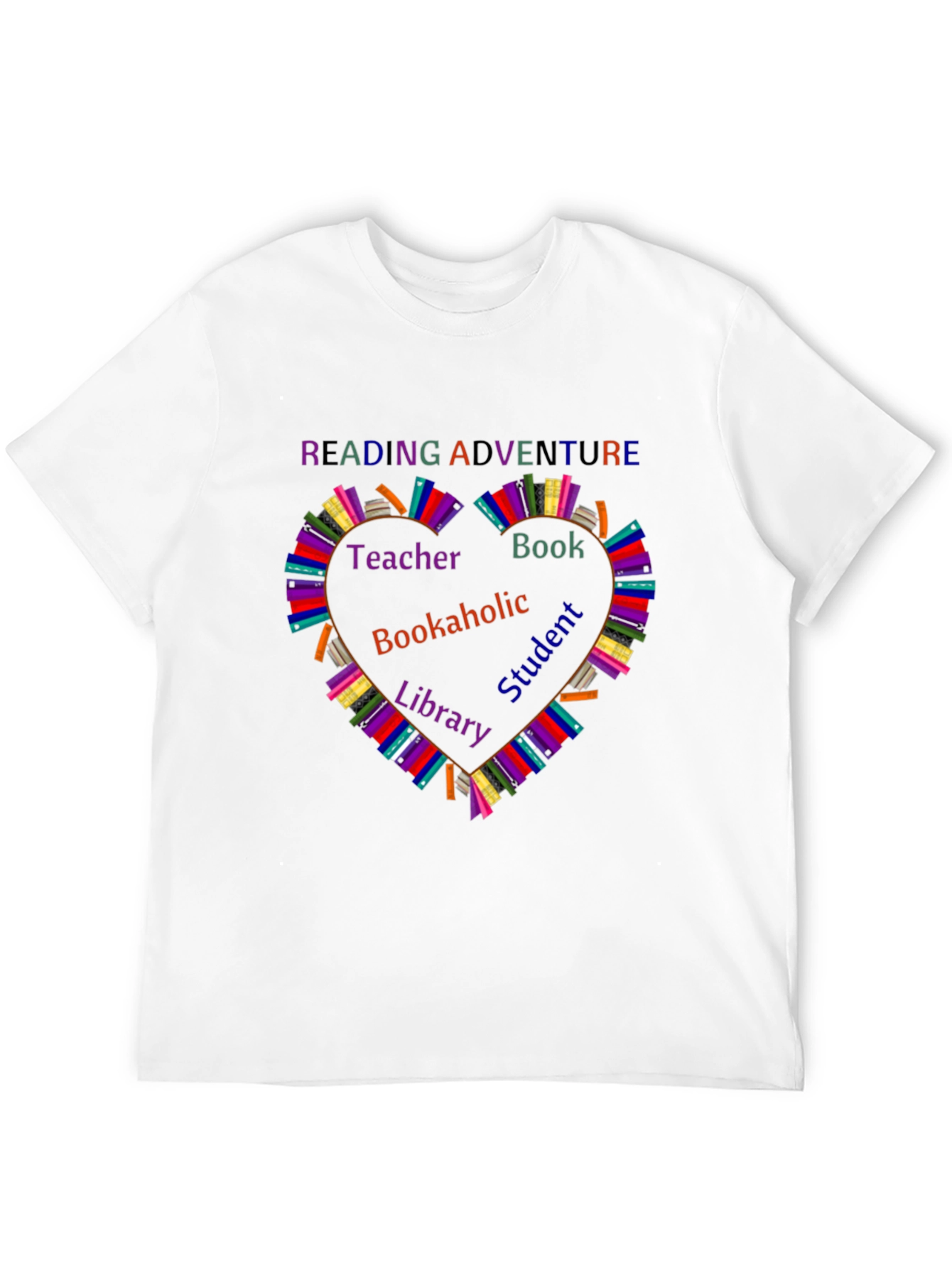 Reading Adventure T-Shirt - Book Lovers Heart Design