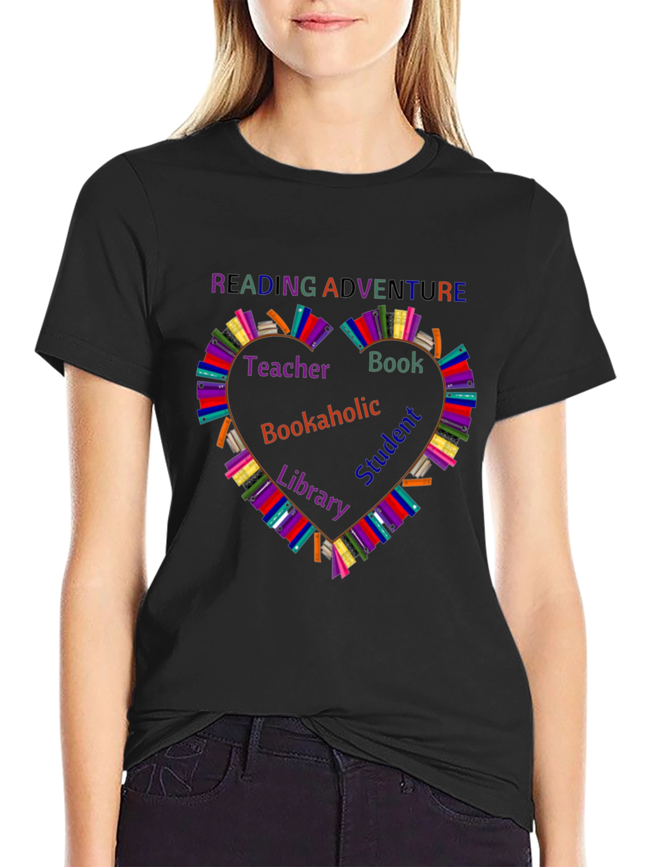 Reading Adventure T-Shirt - Book Lovers Heart Design