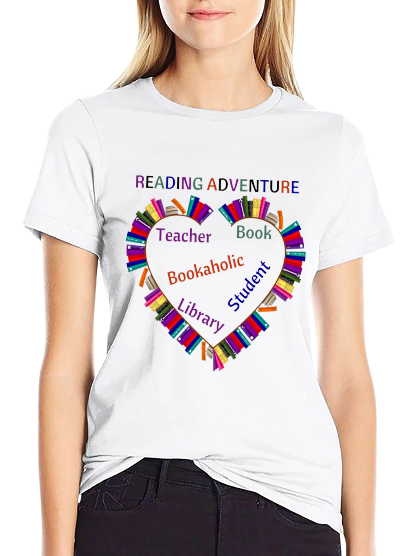 Reading Adventure T-Shirt - Book Lovers Heart Design