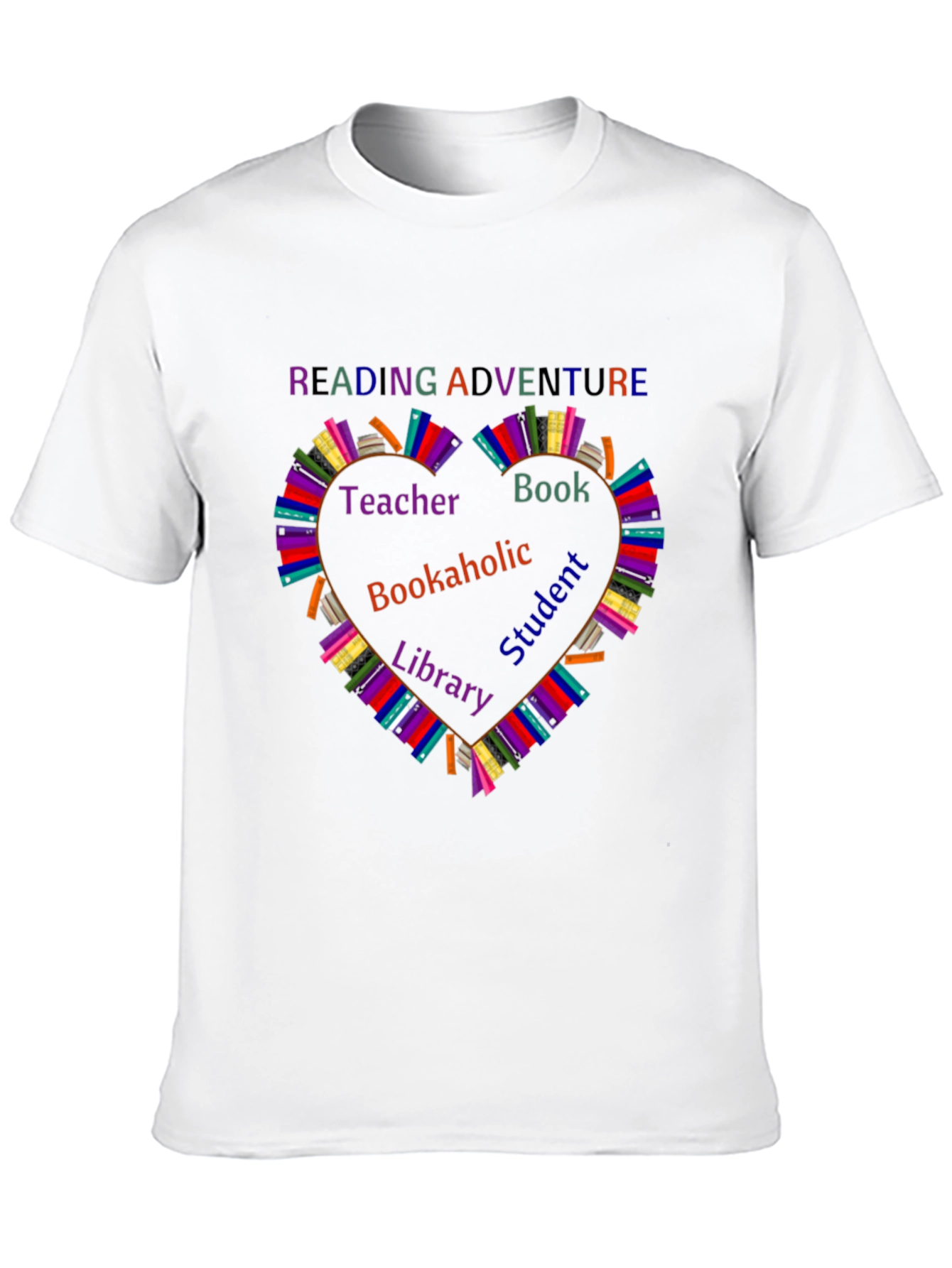 Reading Adventure T-Shirt - Book Lovers Heart Design